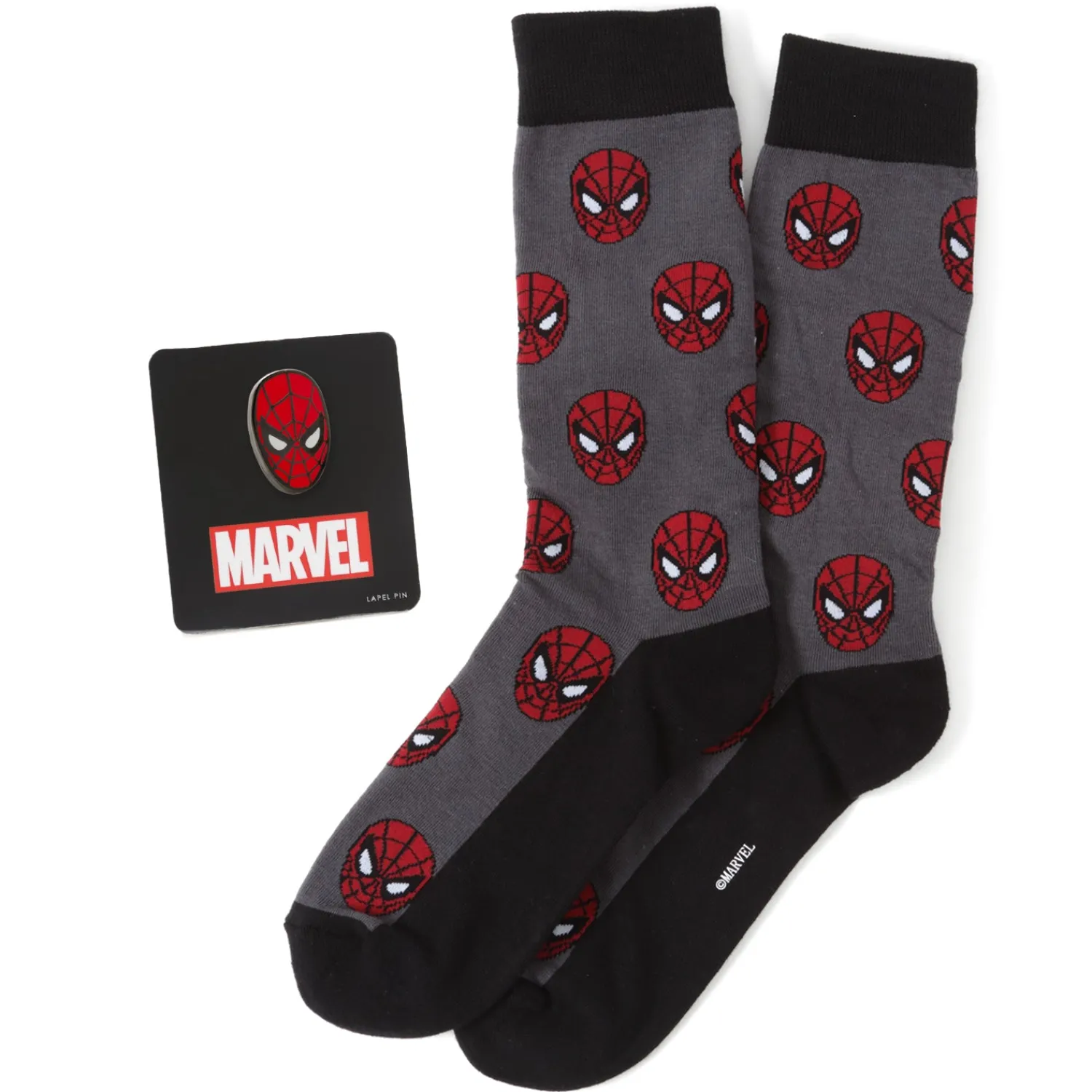 New Spider-Man Gray Gift Set Socks