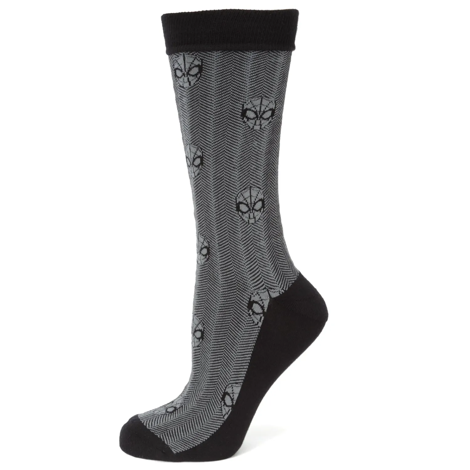 Outlet Spider-Man Herringbone Black Socks Socks