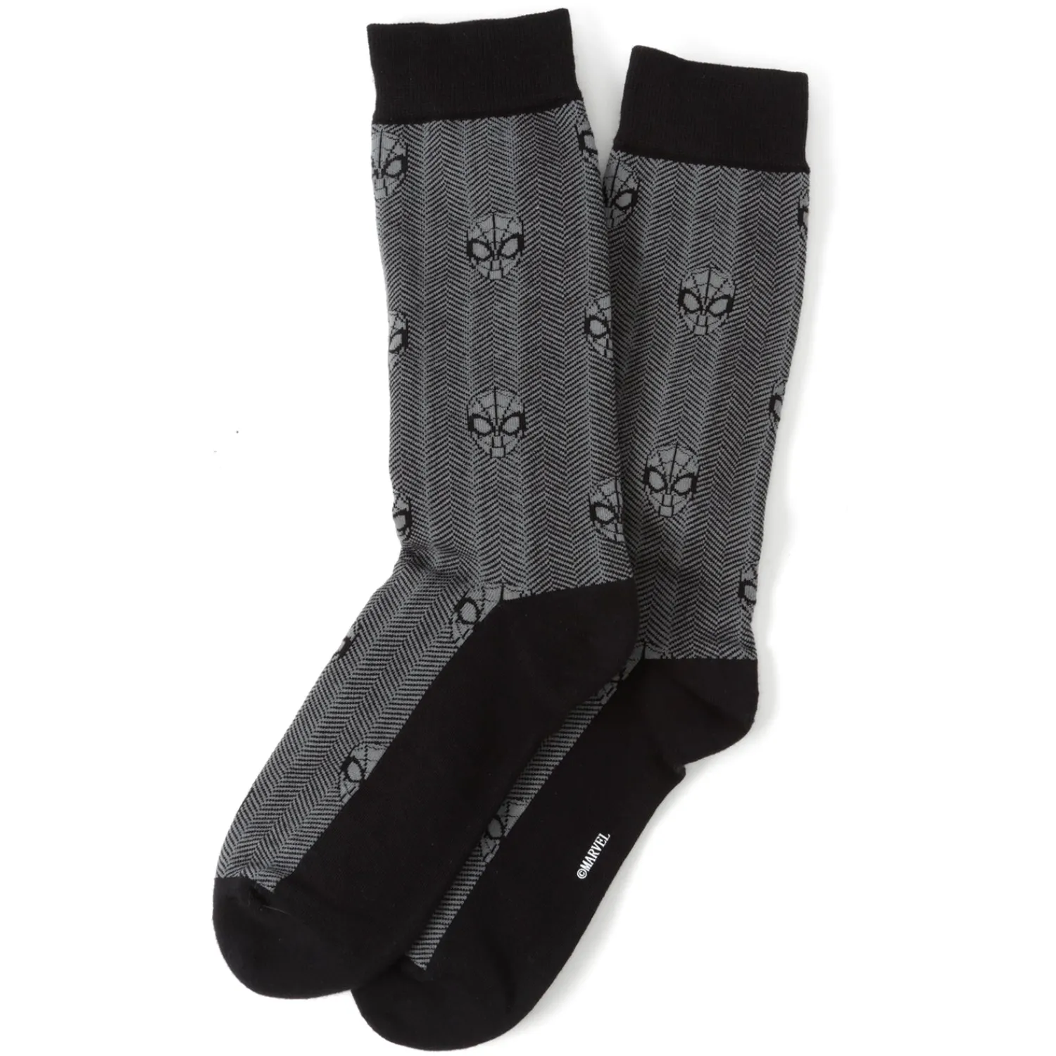 Outlet Spider-Man Herringbone Black Socks Socks