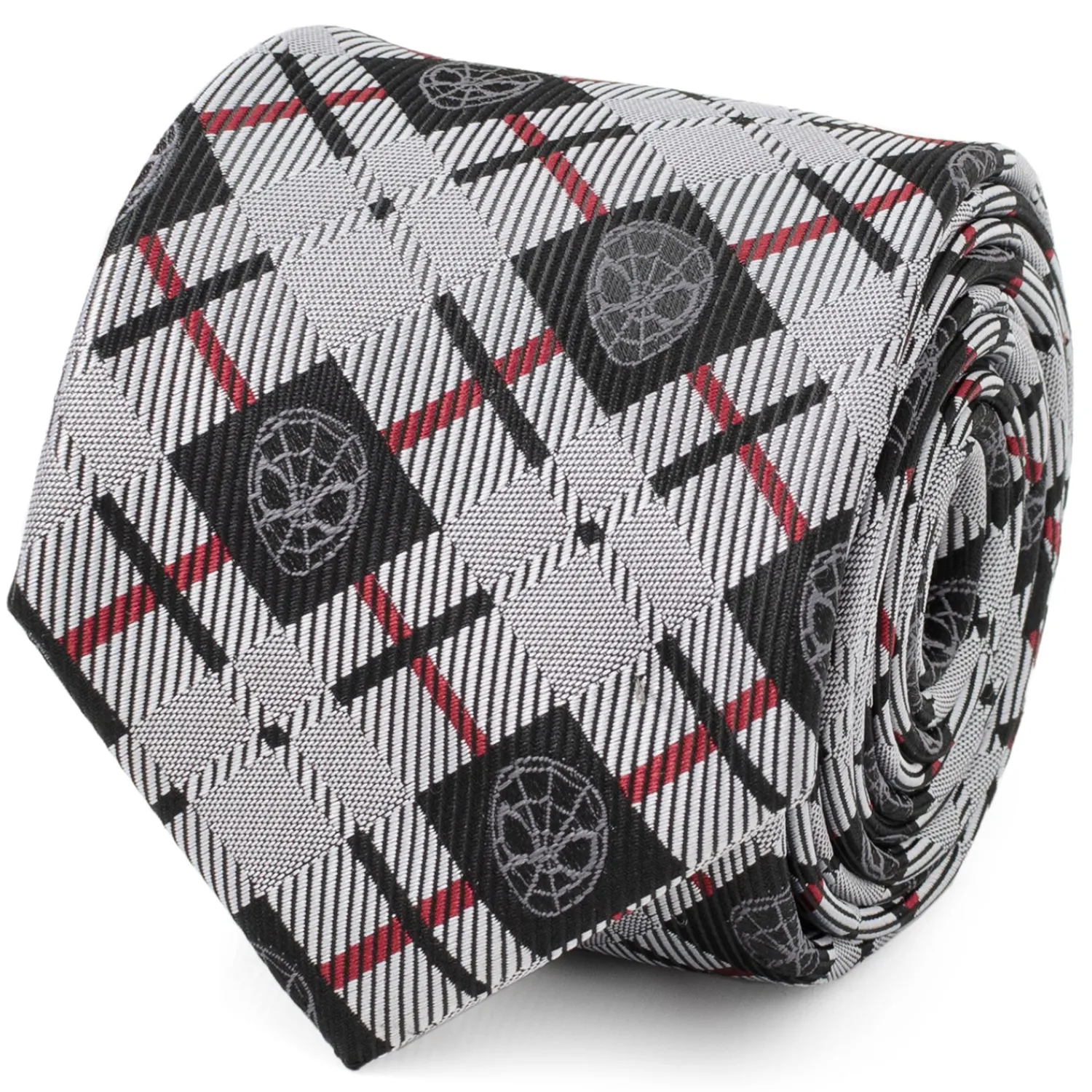 Discount Spider-Man Plaid Black Men's Tie Marvel Ties