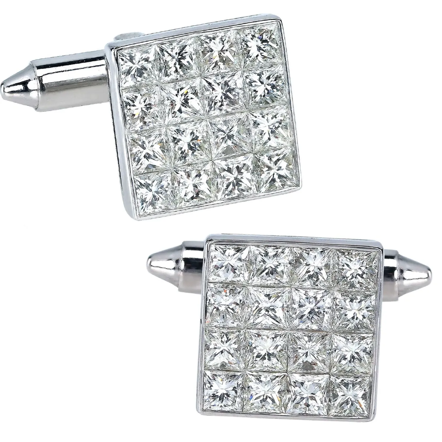 Online Square Diamond Cufflinks Luxury Cufflinks | Hobbies & Interests Cufflinks