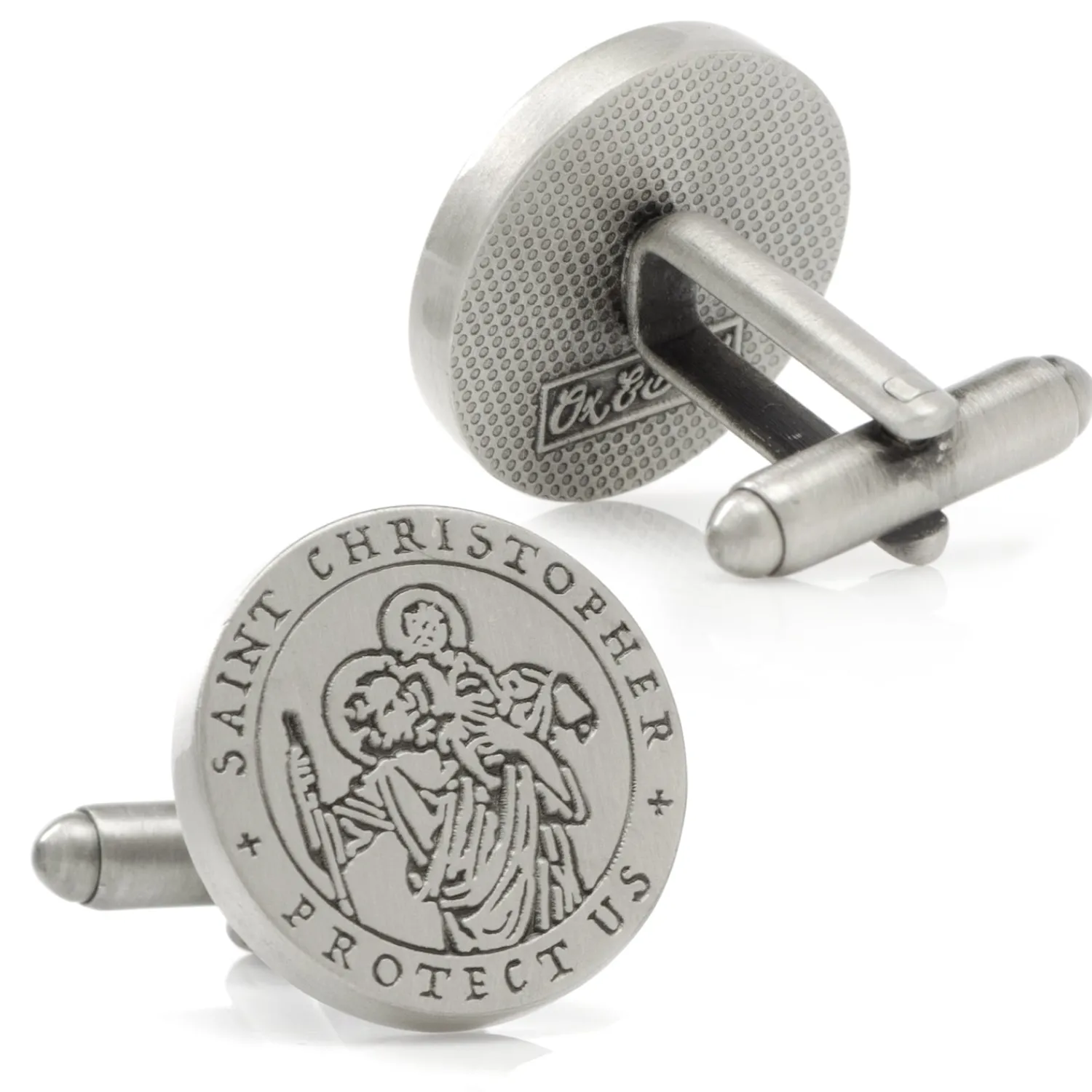 Shop St. Christopher Amulet Cufflinks Luxury Cufflinks | Hobbies & Interests Cufflinks