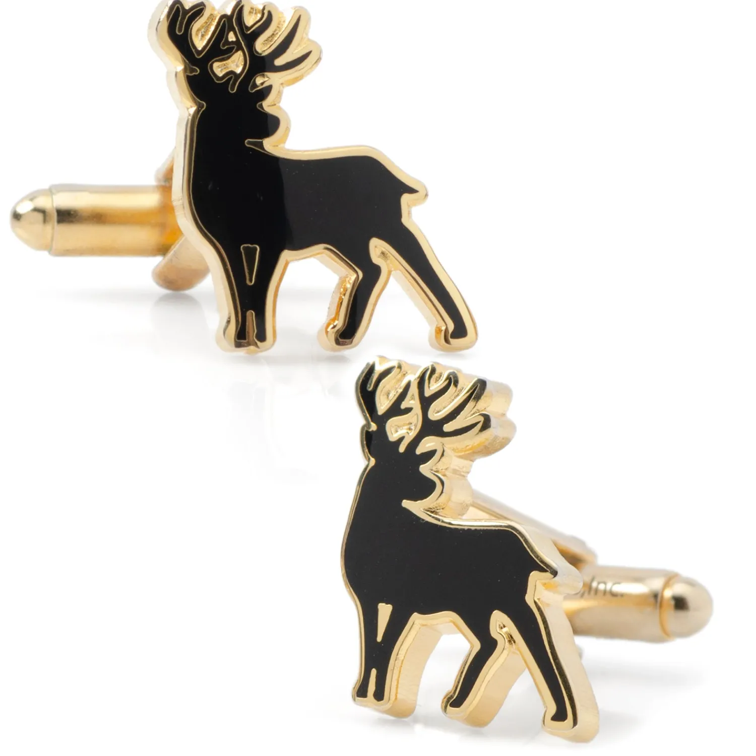 New Stag Deer Gold Cufflinks Luxury Cufflinks | Hobbies & Interests Cufflinks