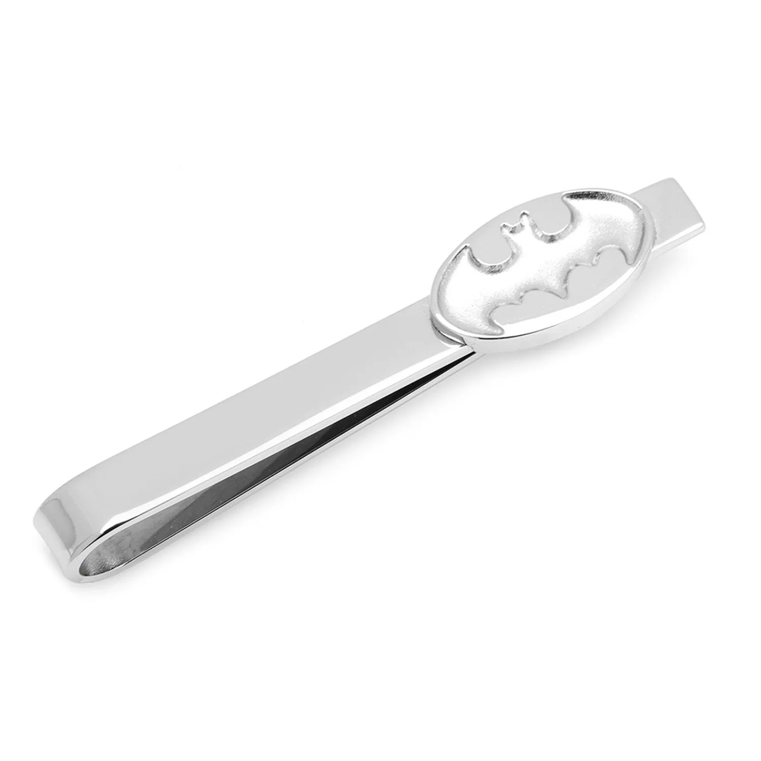 Best Sale Stainless Steel Batman Recessed Shield Tie Bar Movies & Characters Tie Bars