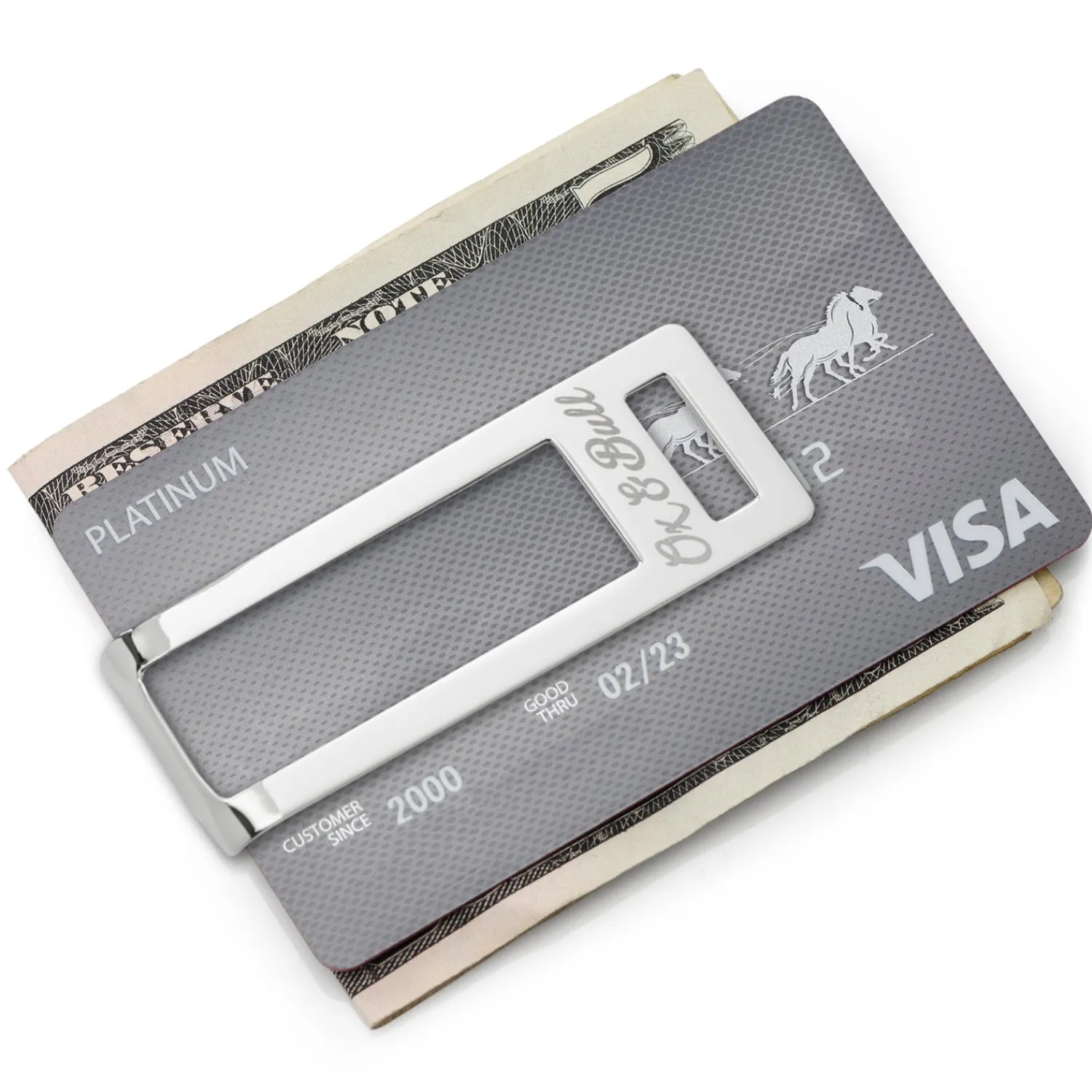 Outlet Stainless Steel Cut Out Money Clip Money Clips