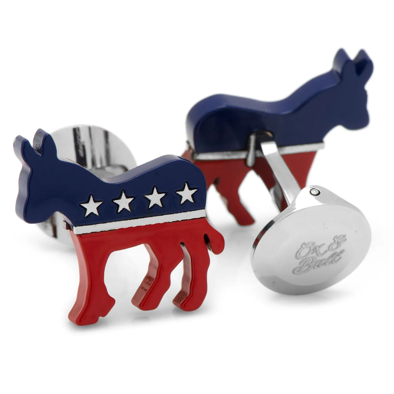 Cheap Stainless Steel Democratic Donkey Cufflinks Luxury Cufflinks | Hobbies & Interests Cufflinks