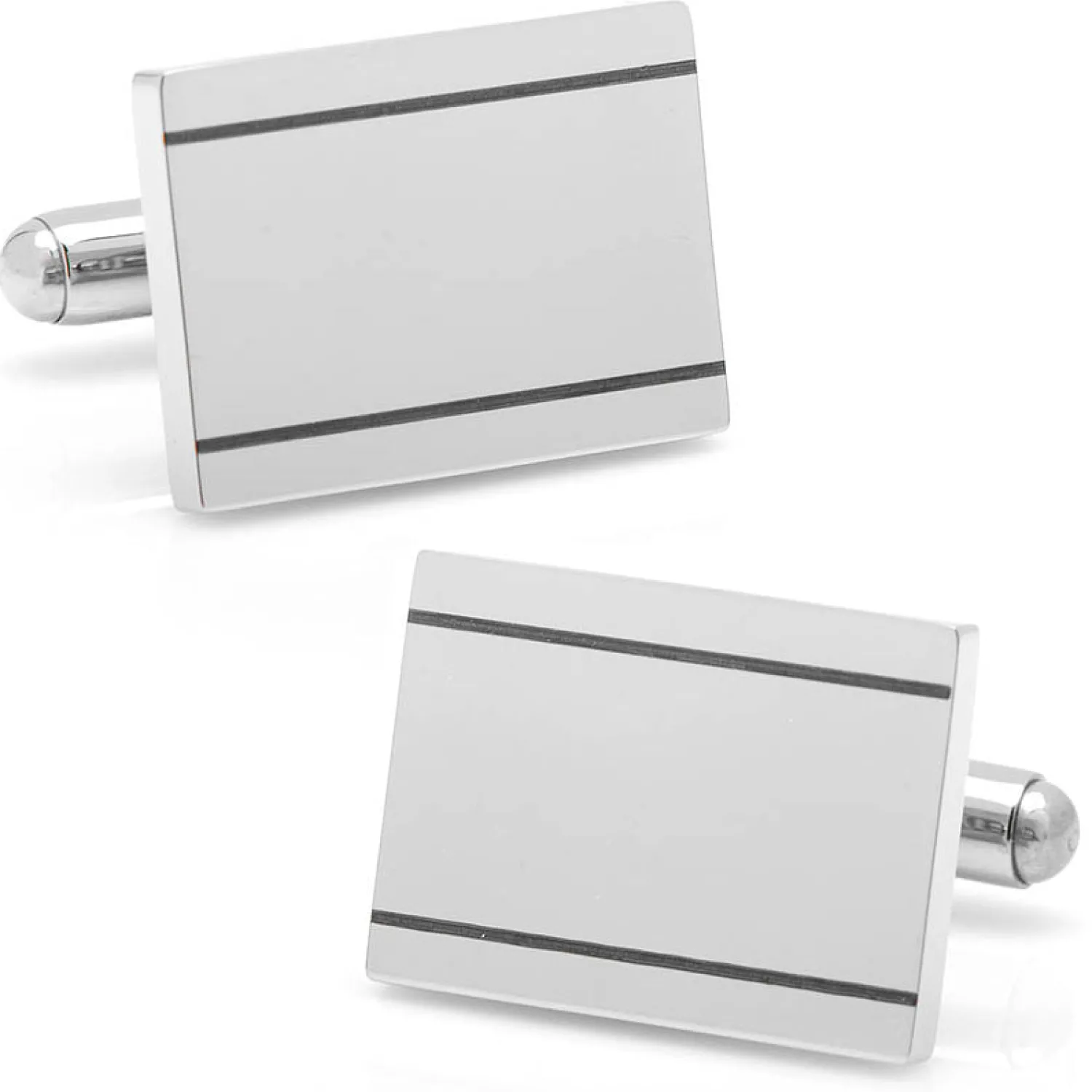 Best Sale Stainless Steel Engravable Etched Frame Cufflinks Luxury Cufflinks | Engravable Cufflinks