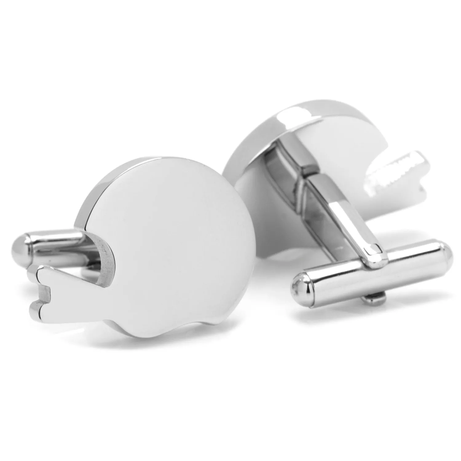 Flash Sale Stainless Steel Engravable Football Helmet Cufflinks Luxury Cufflinks | Hobbies & Interests Cufflinks