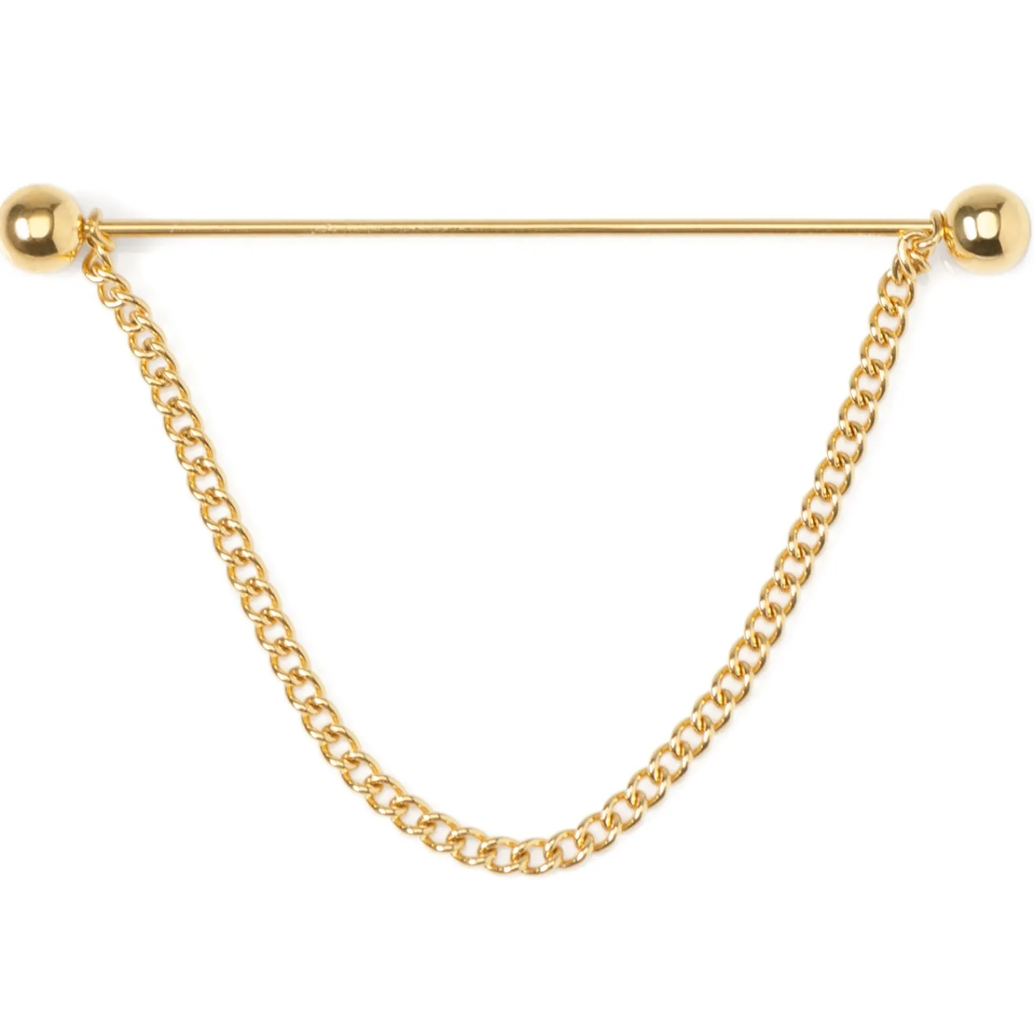 Hot Stainless Steel Gold Chain Collar Bar Collar Stays And Bars