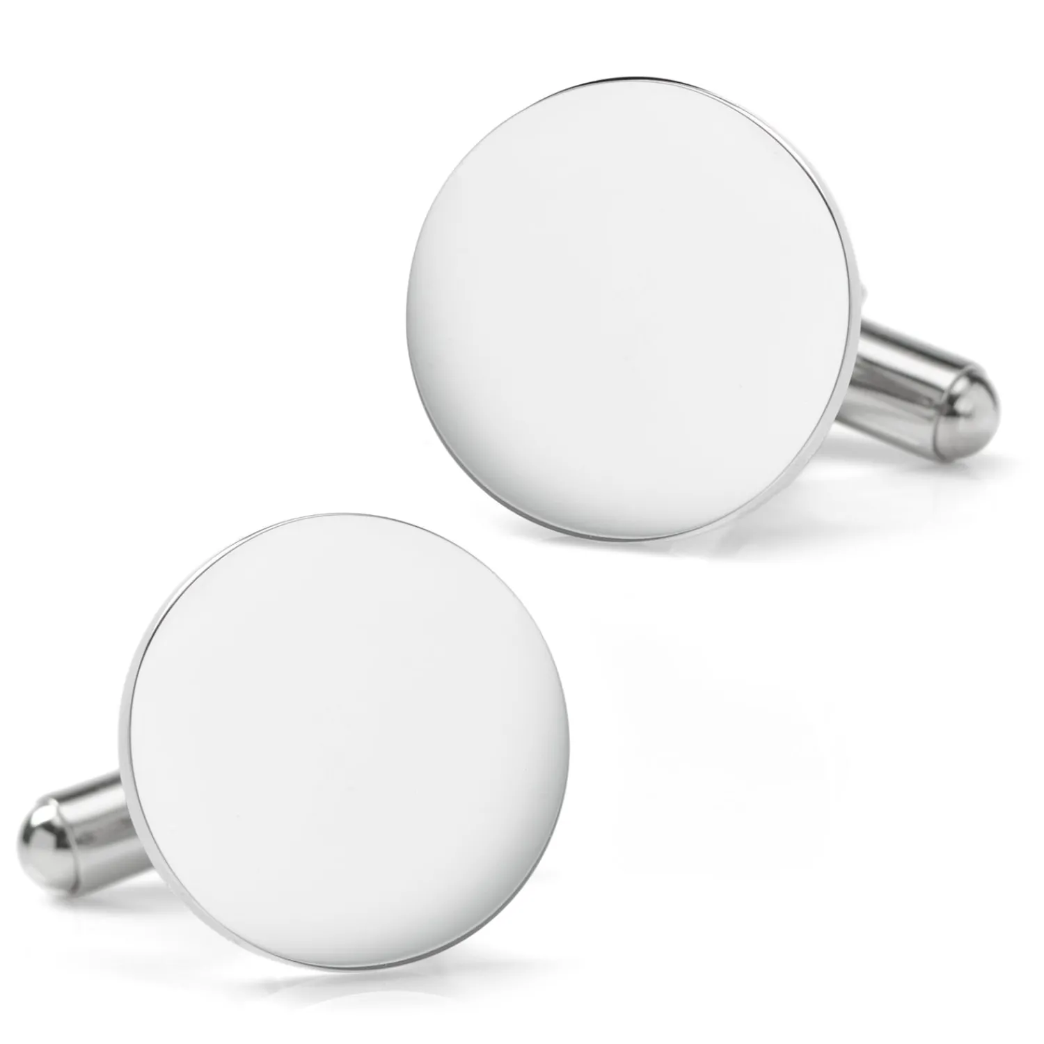 Clearance Stainless Steel Round Infinity Engravable Cufflinks Luxury Cufflinks | Hobbies & Interests Cufflinks