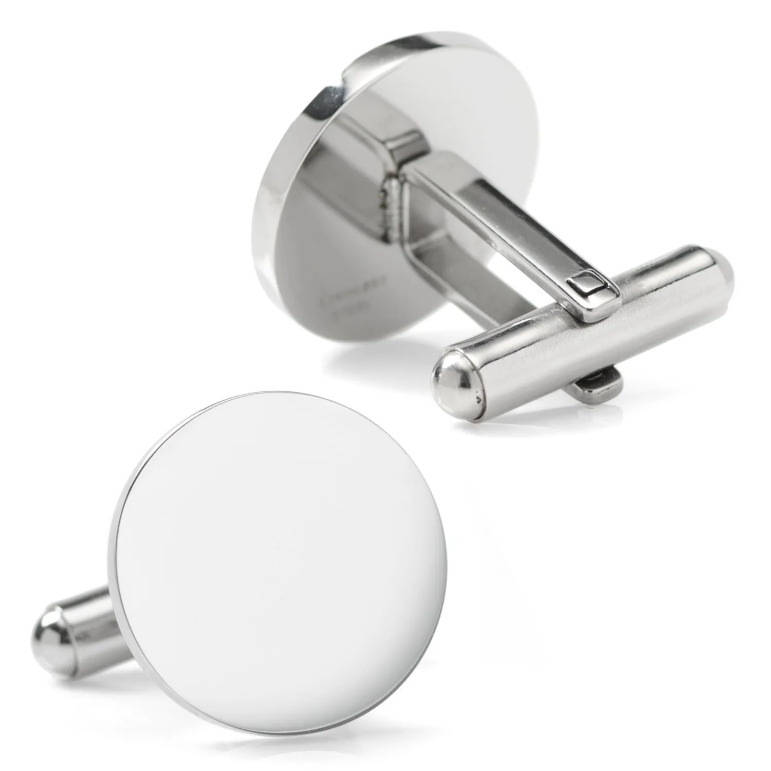 Clearance Stainless Steel Round Infinity Engravable Cufflinks Luxury Cufflinks | Hobbies & Interests Cufflinks