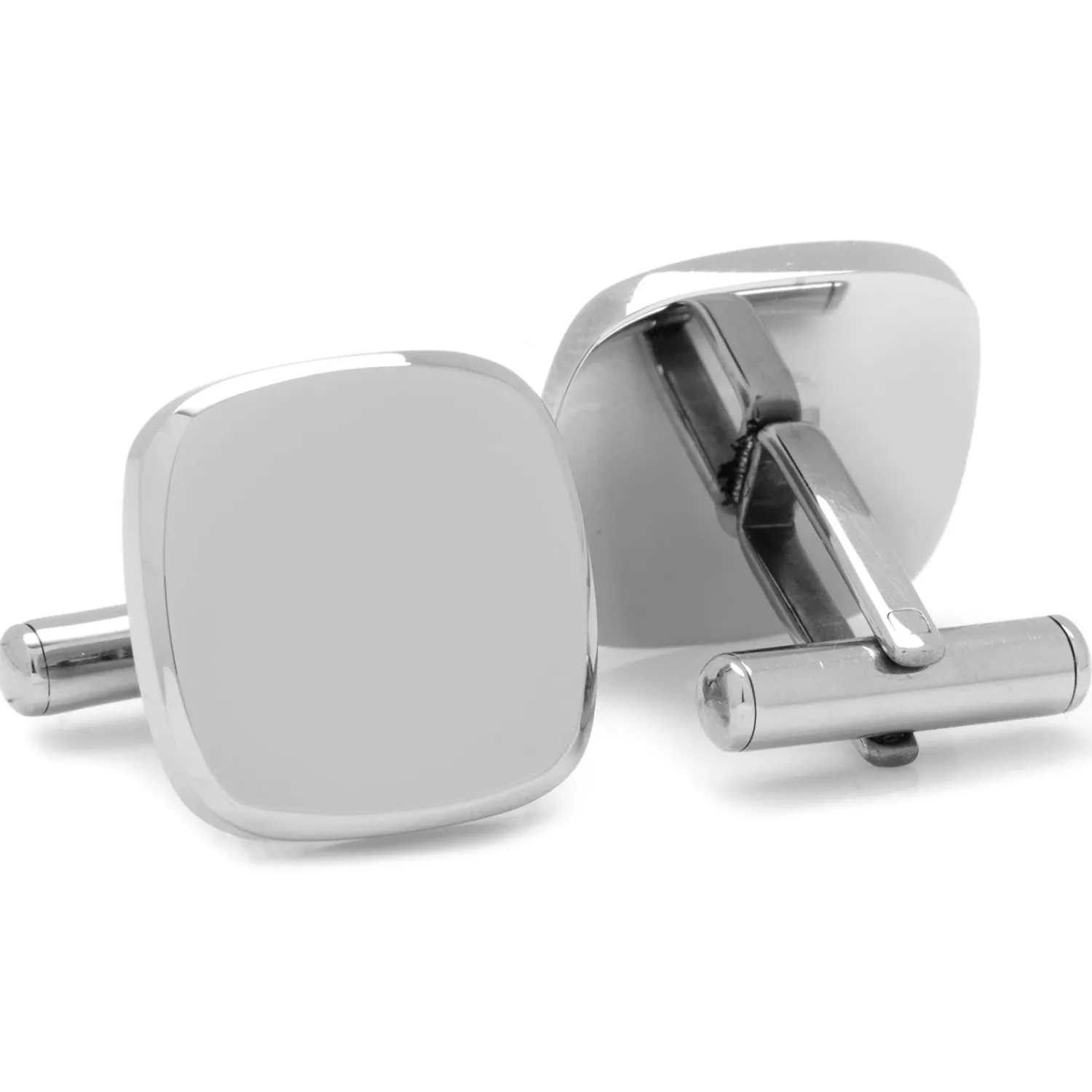 Flash Sale Stainless Steel Soft Square Engravable Cufflinks Luxury Cufflinks | Hobbies & Interests Cufflinks