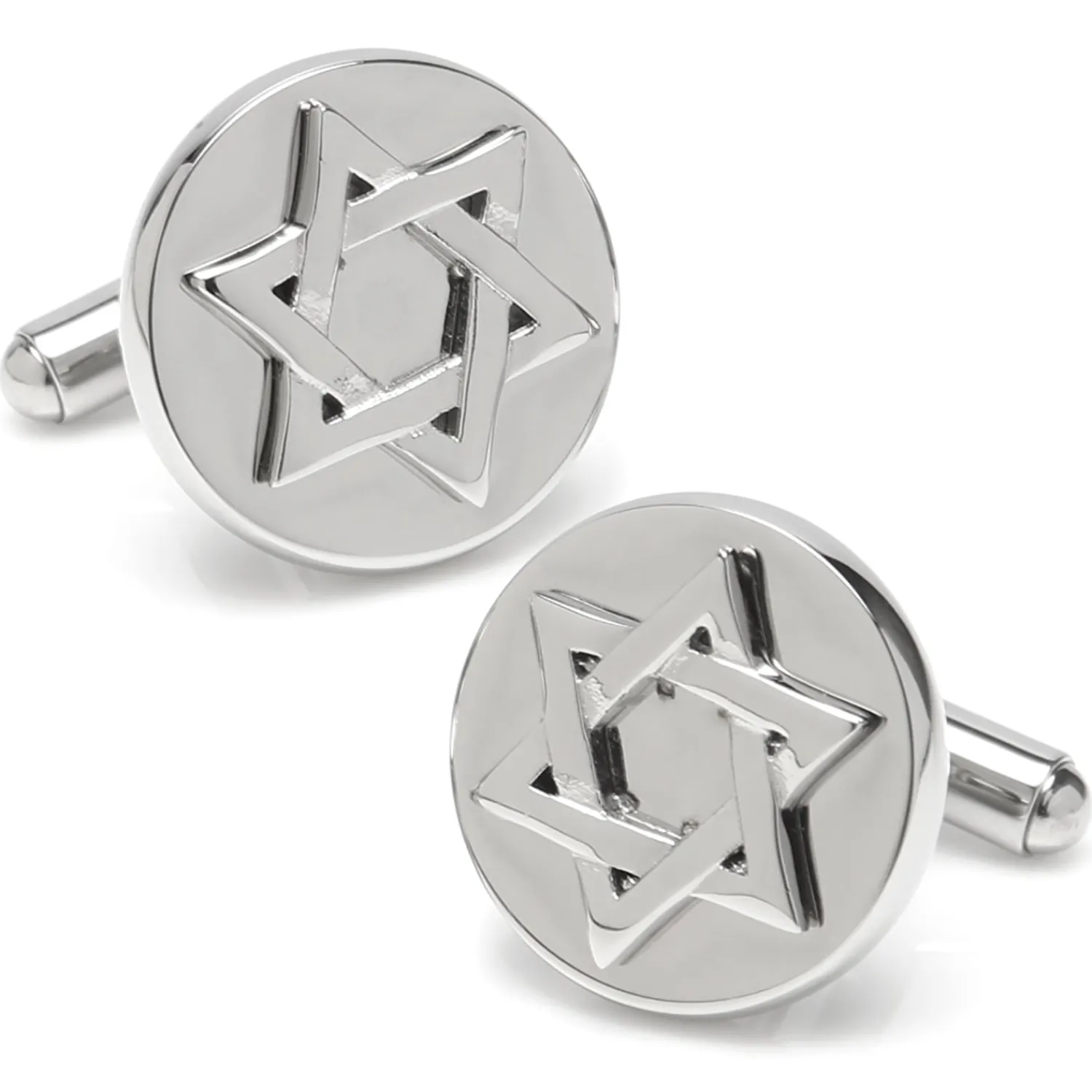 Clearance Star of David Stainless Steel Cufflinks Luxury Cufflinks | Hobbies & Interests Cufflinks