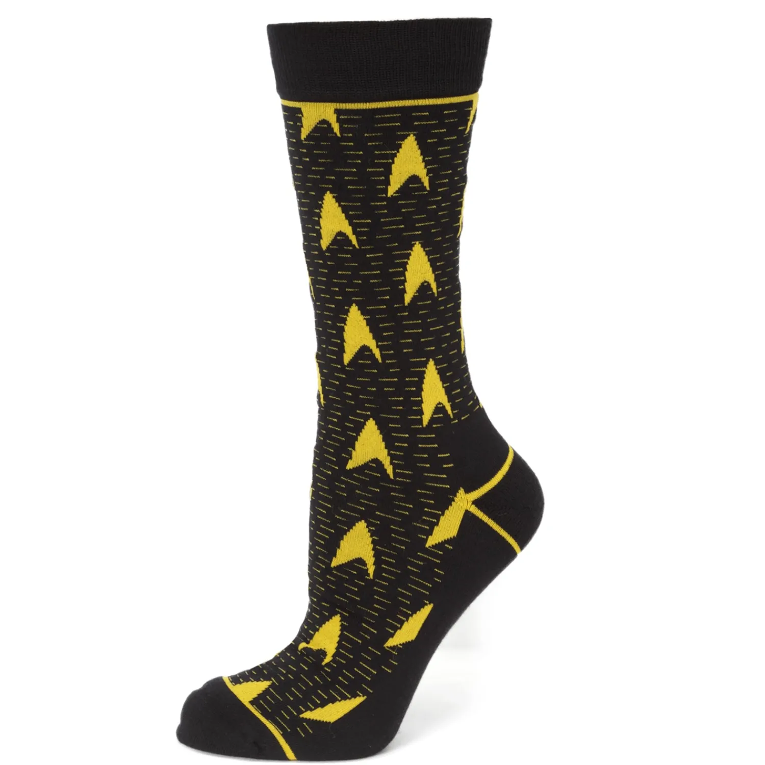 Cheap Yellow Delta Shield Black Men's Socks Socks