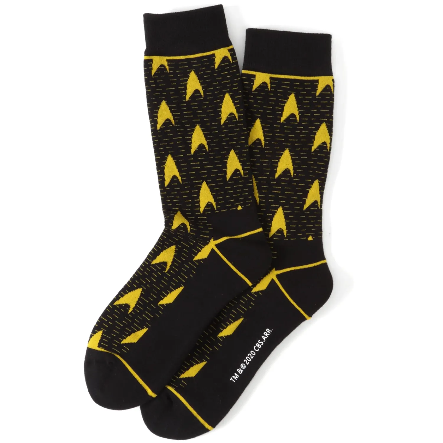 Cheap Yellow Delta Shield Black Men's Socks Socks