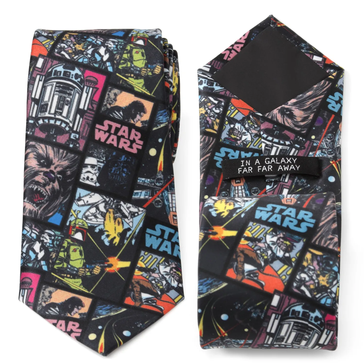 Fashion Comic Black Men's Tie Star Wars Ties