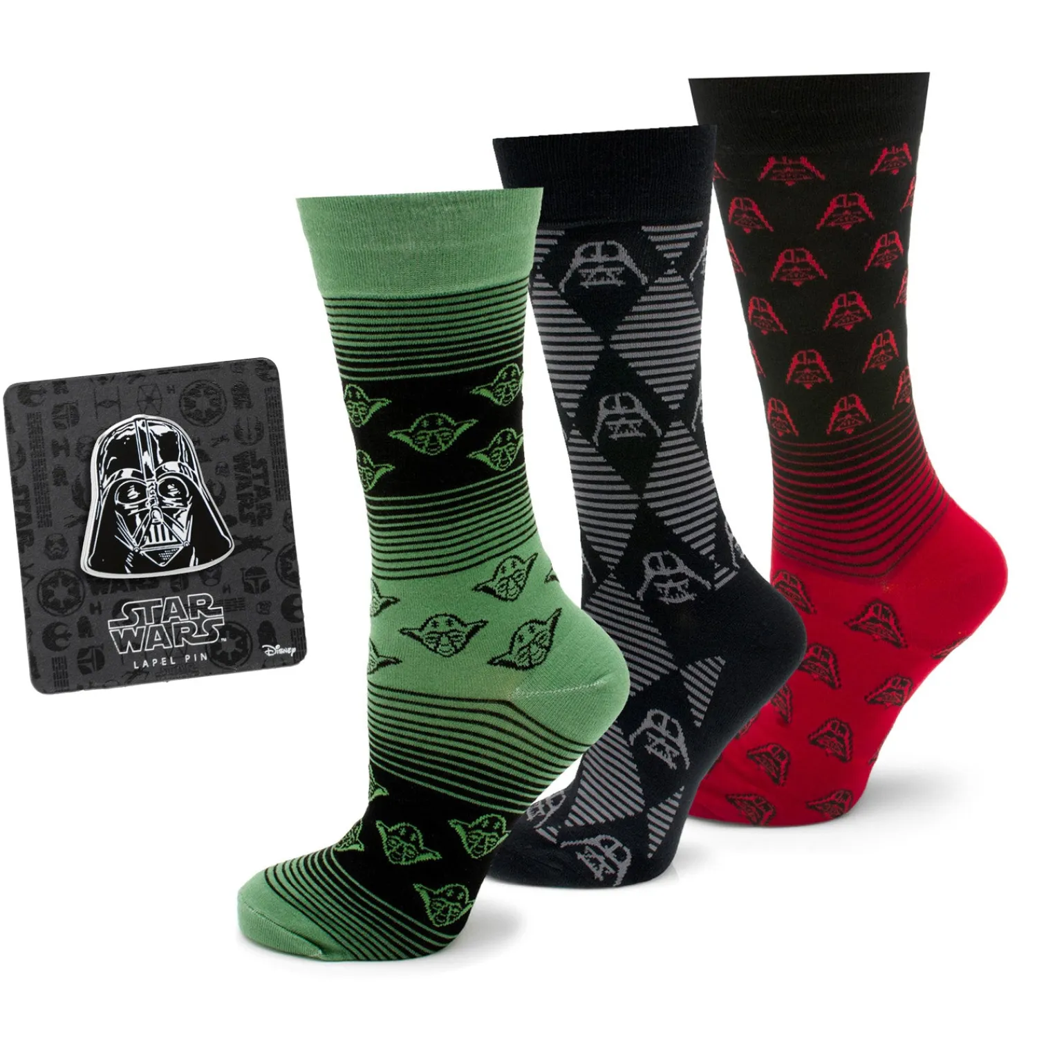 Fashion Striped and Darth Vader Gift Set Socks