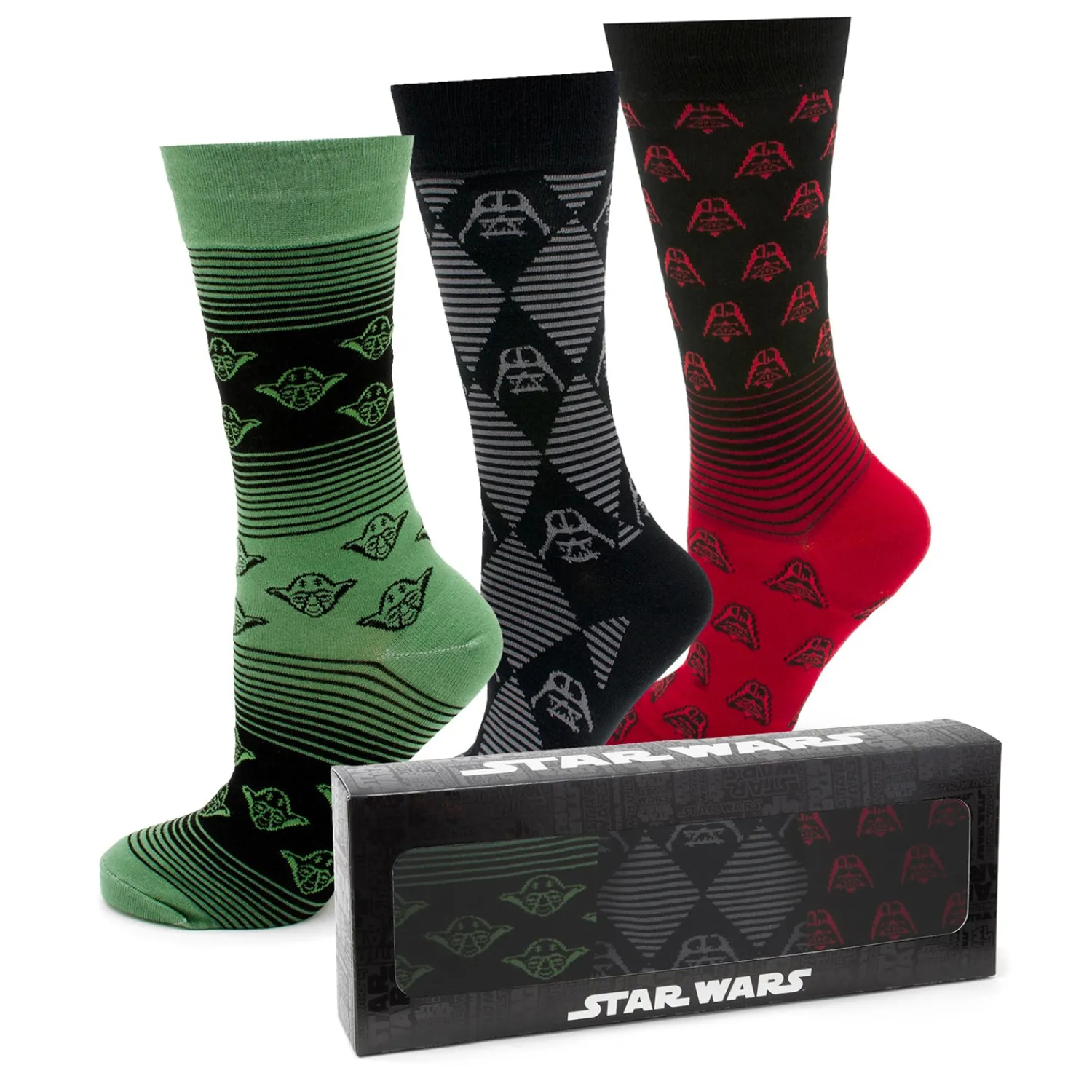 Fashion Striped and Darth Vader Gift Set Socks