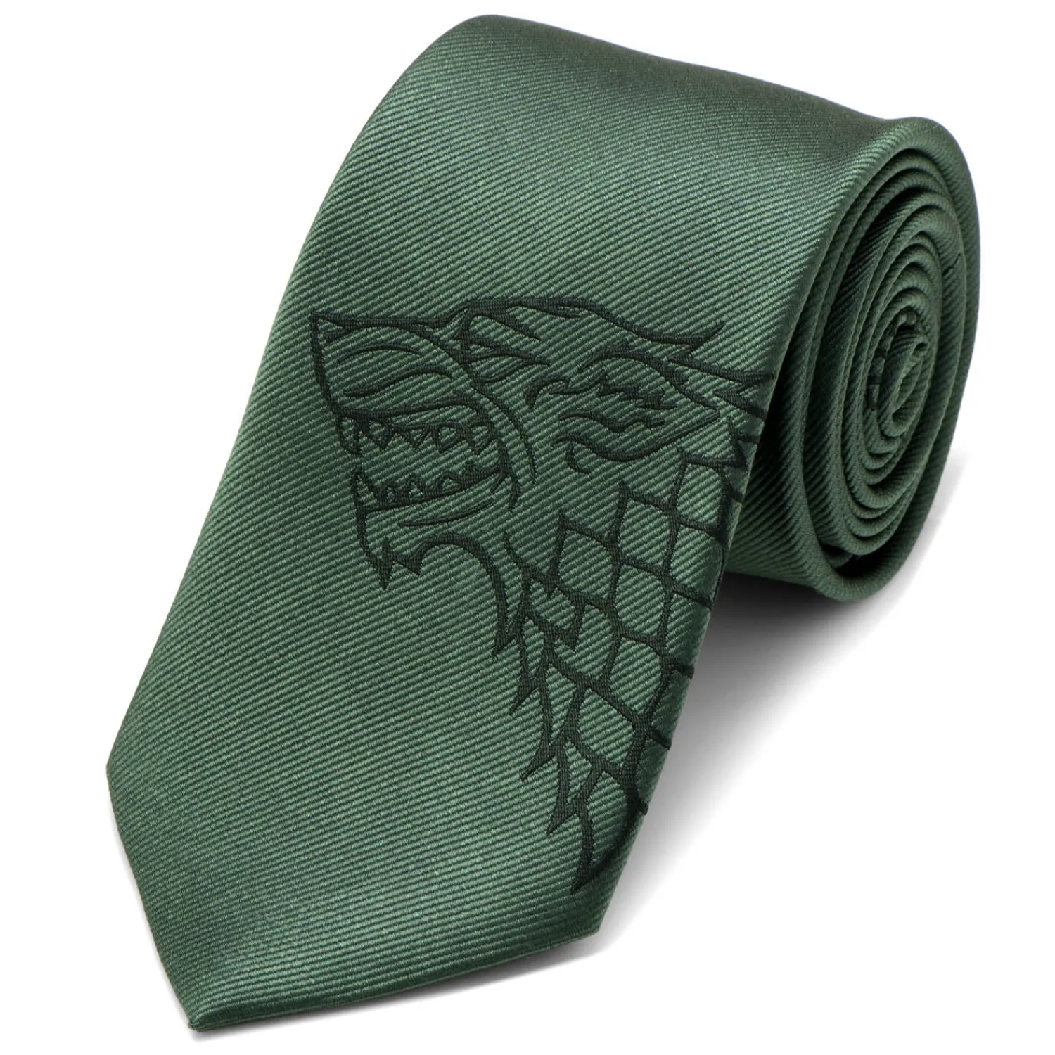 Clearance Stark Direwolf Green Men's Tie Game Of Thrones Ties