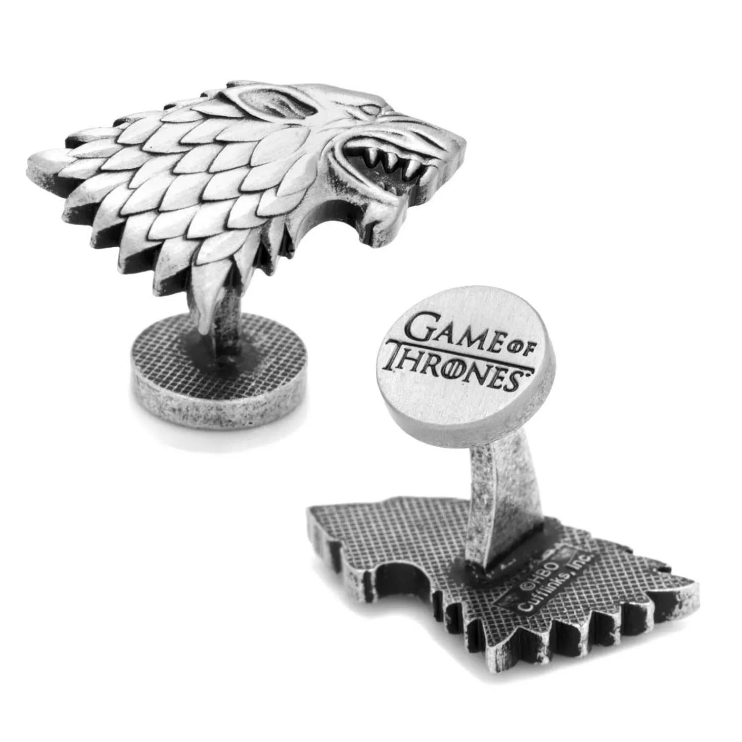 New Stark Direwolf Sigil Cufflinks Luxury Cufflinks | Movies & Characters Cufflinks