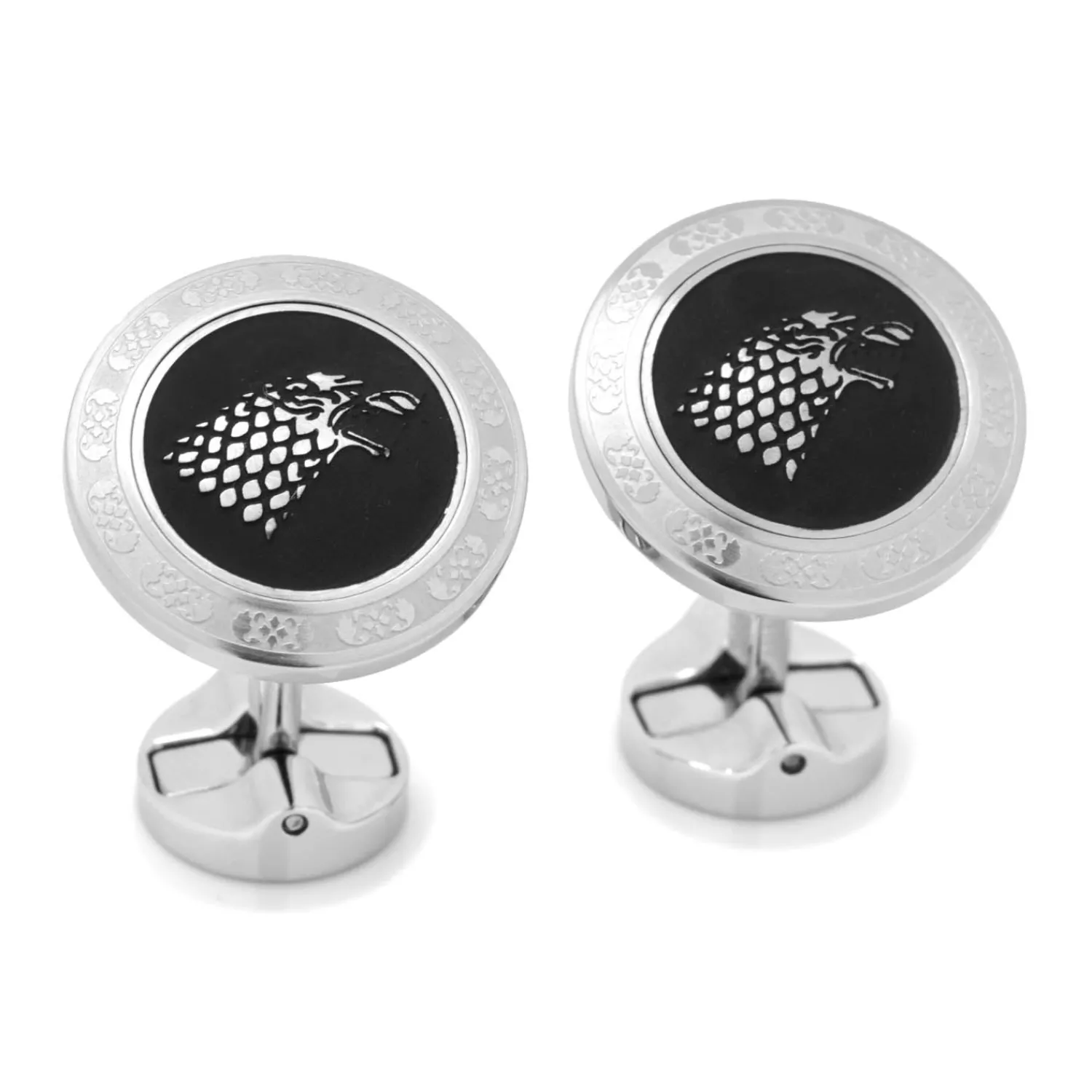 Cheap Stark Filigree Stainless Steel Cufflinks Luxury Cufflinks | Movies & Characters Cufflinks