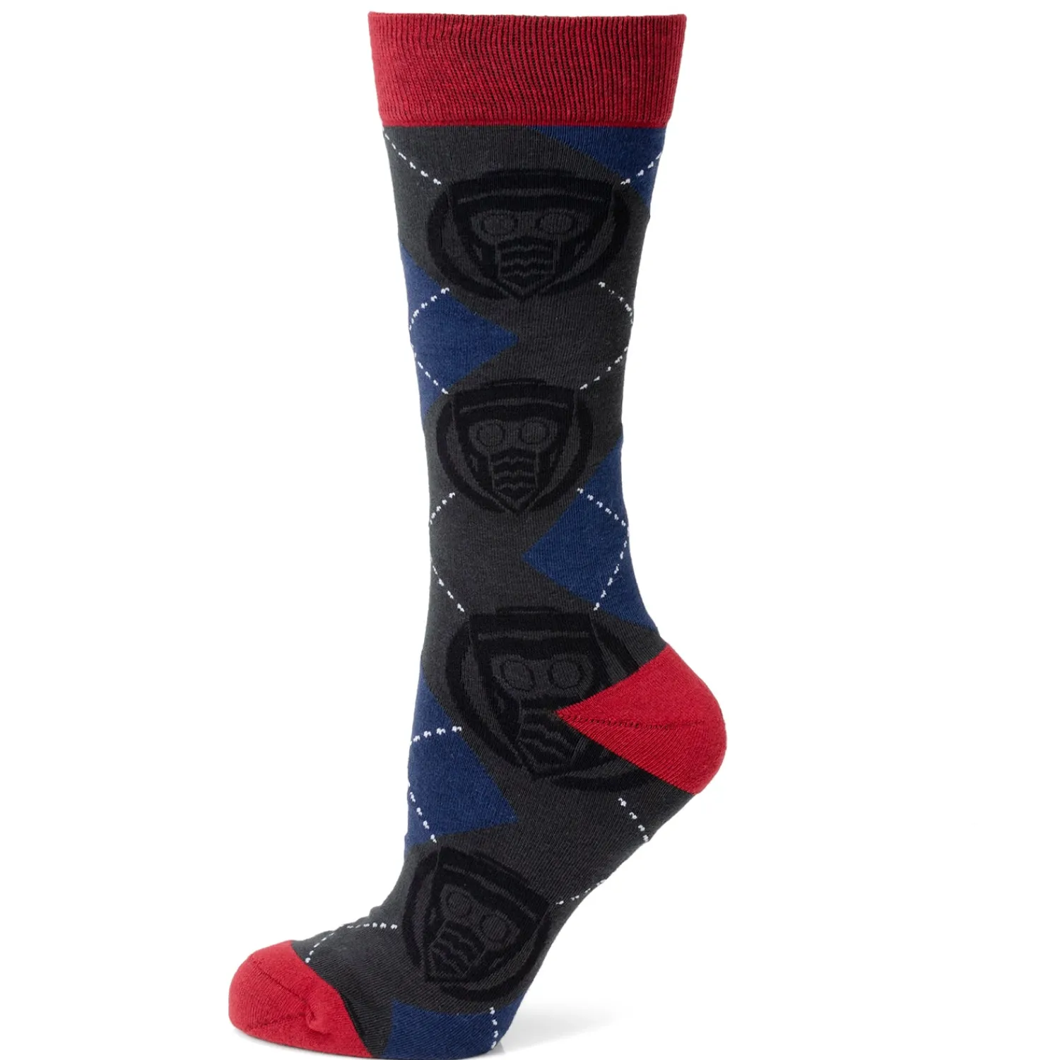 Hot Star-Lord Charcoal Argyle Men's Socks Socks