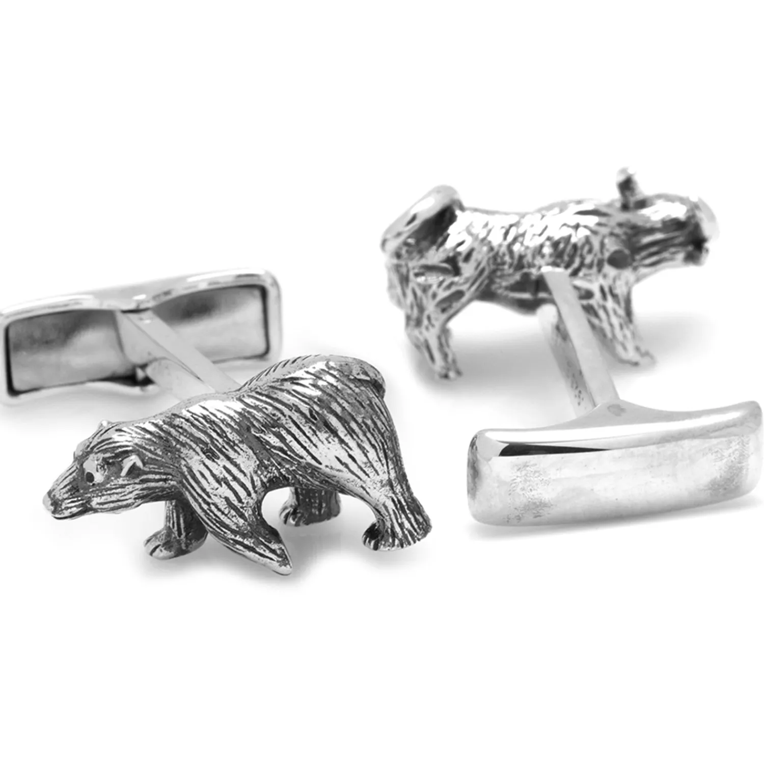 Best Sterling Bull and Bear Cufflinks Luxury Cufflinks | Career Cufflinks