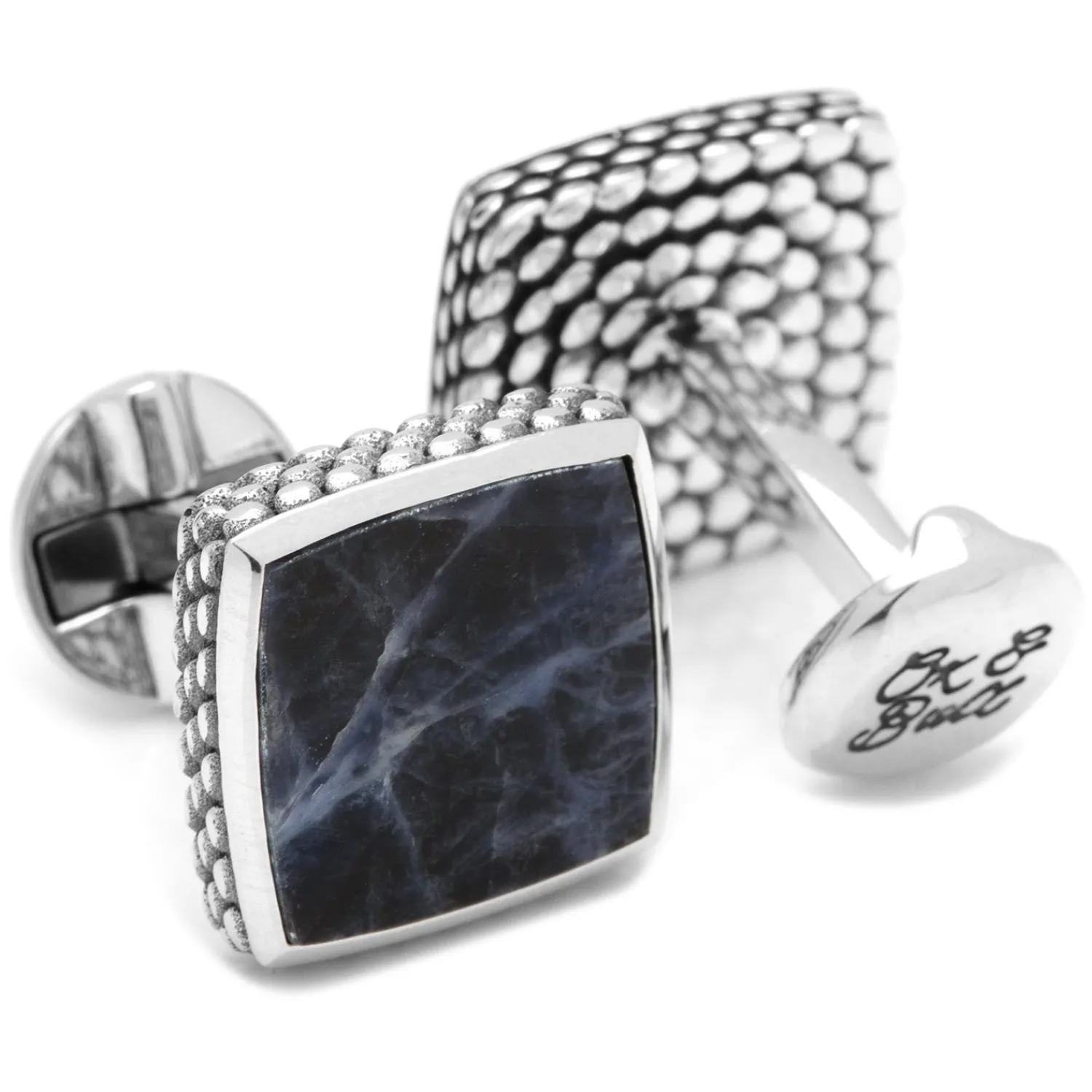 Cheap Sterling Classic Scaled Lapis Cufflinks Luxury Cufflinks | Hobbies & Interests Cufflinks