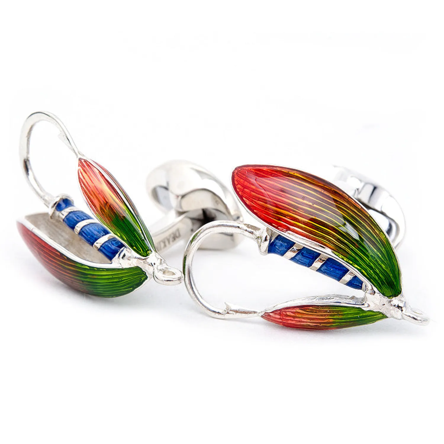 Shop Sterling Fly Fishing Flies Cufflinks Luxury Cufflinks | Hobbies & Interests Cufflinks