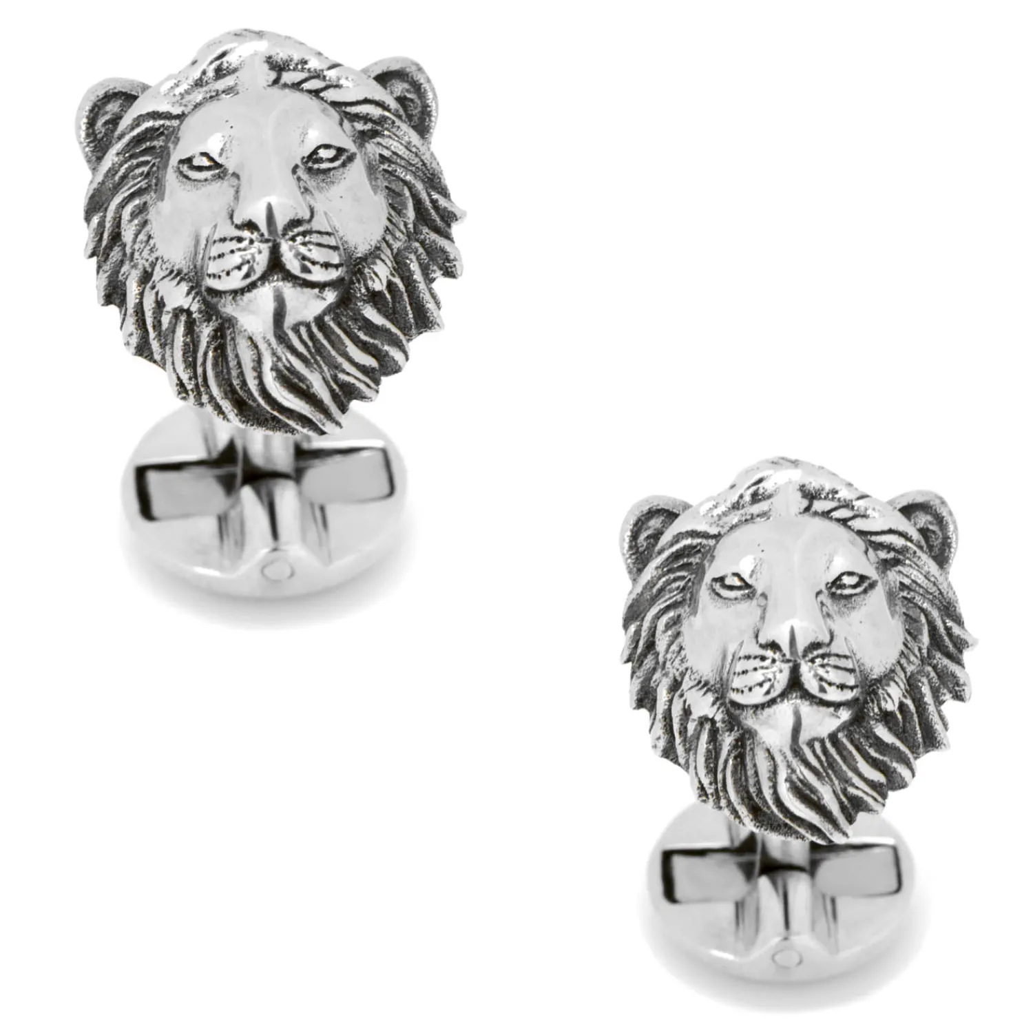 New Sterling Lion Head Cufflinks Luxury Cufflinks | Hobbies & Interests Cufflinks