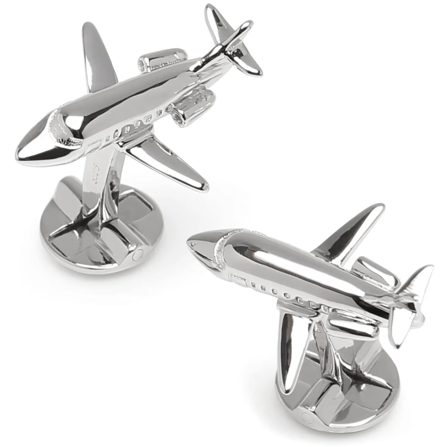 Clearance Sterling Private Jet Cufflinks Luxury Cufflinks | Hobbies & Interests Cufflinks