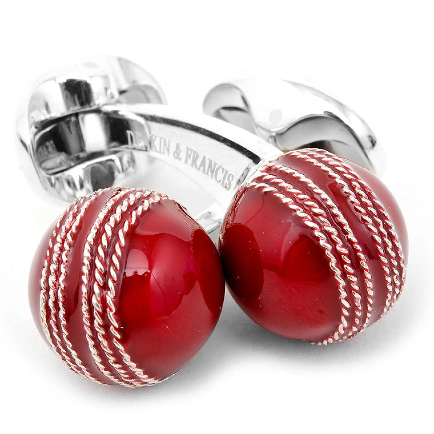 Best Sale Sterling Red Cricket Ball Cufflinks Luxury Cufflinks | Hobbies & Interests Cufflinks