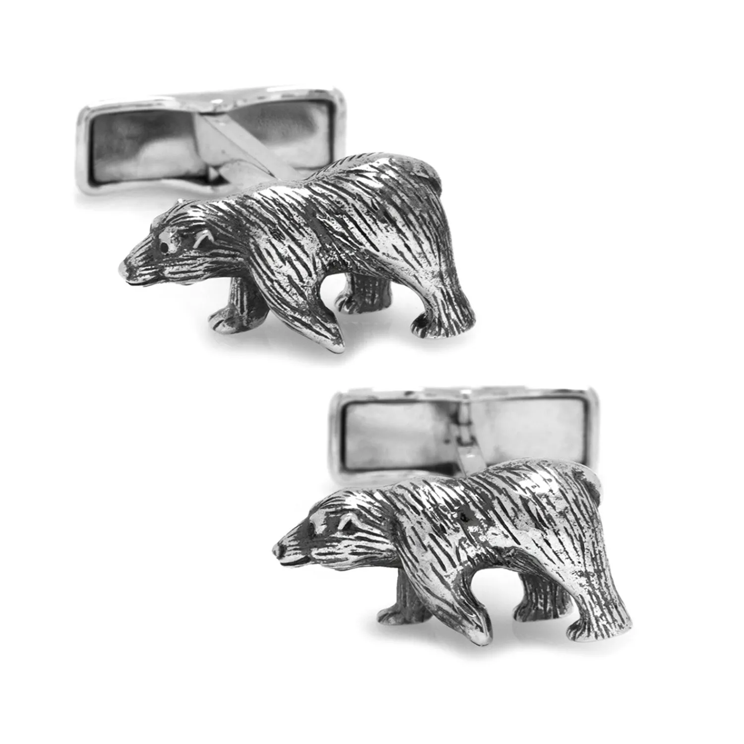 Cheap Sterling Silver Bear Cufflinks Luxury Cufflinks | Hobbies & Interests Cufflinks