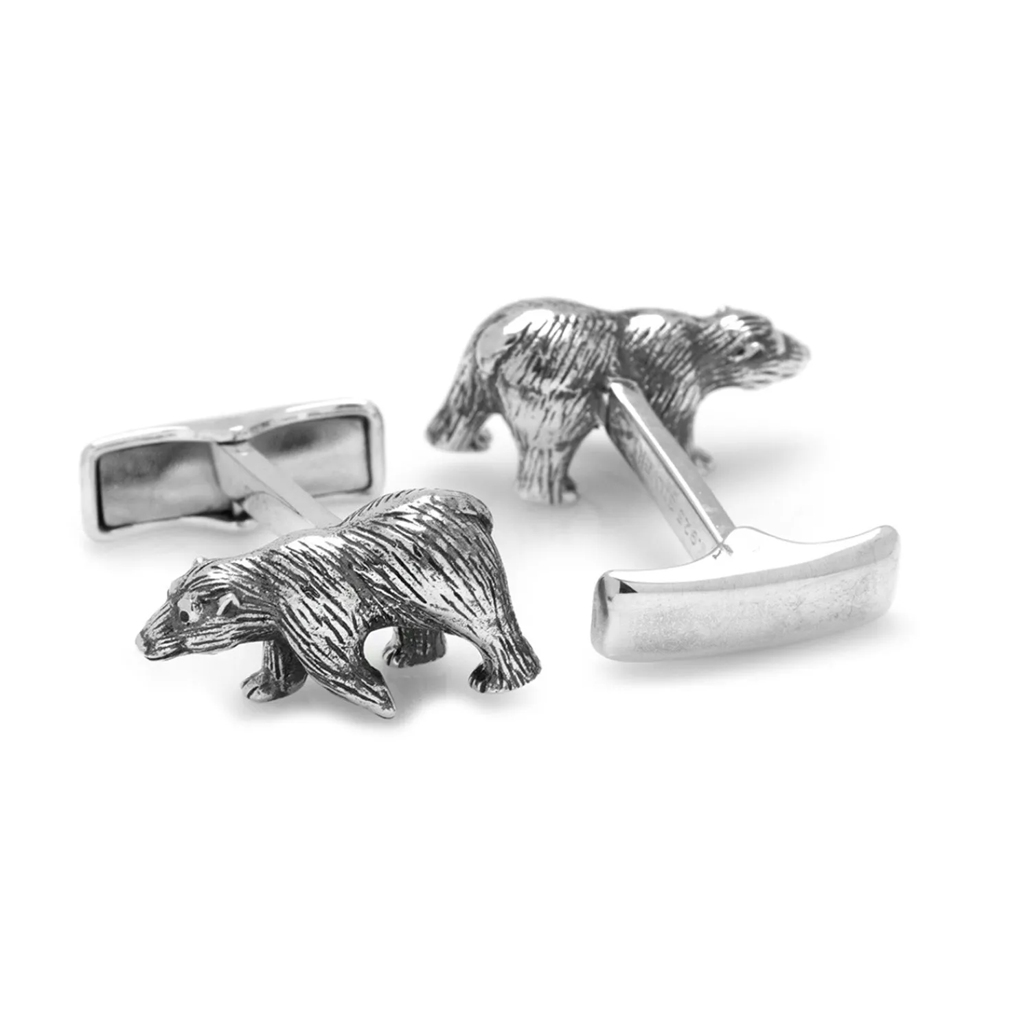 Cheap Sterling Silver Bear Cufflinks Luxury Cufflinks | Hobbies & Interests Cufflinks