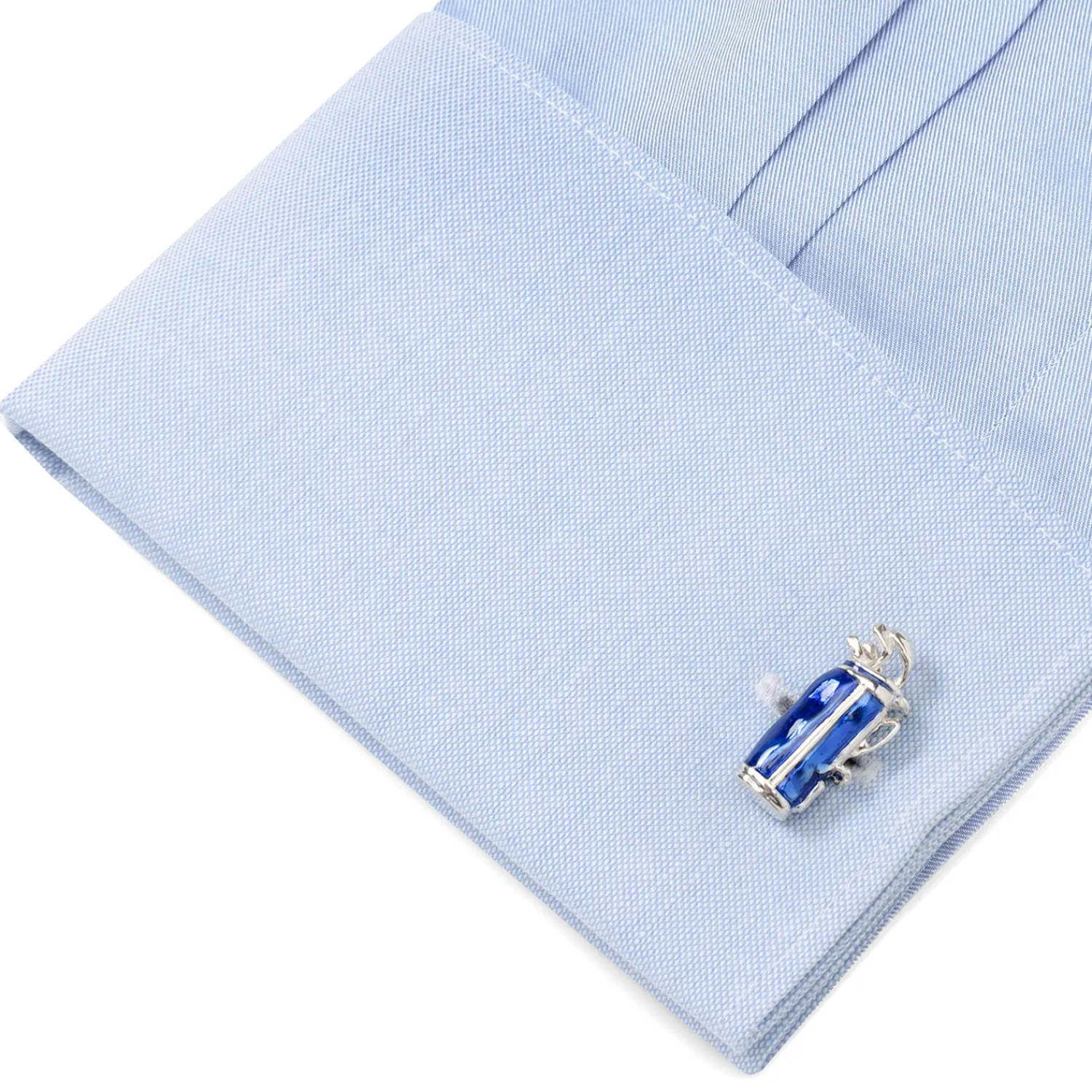 Online Sterling Silver Blue Golf Bag Cufflinks Luxury Cufflinks | Hobbies & Interests Cufflinks