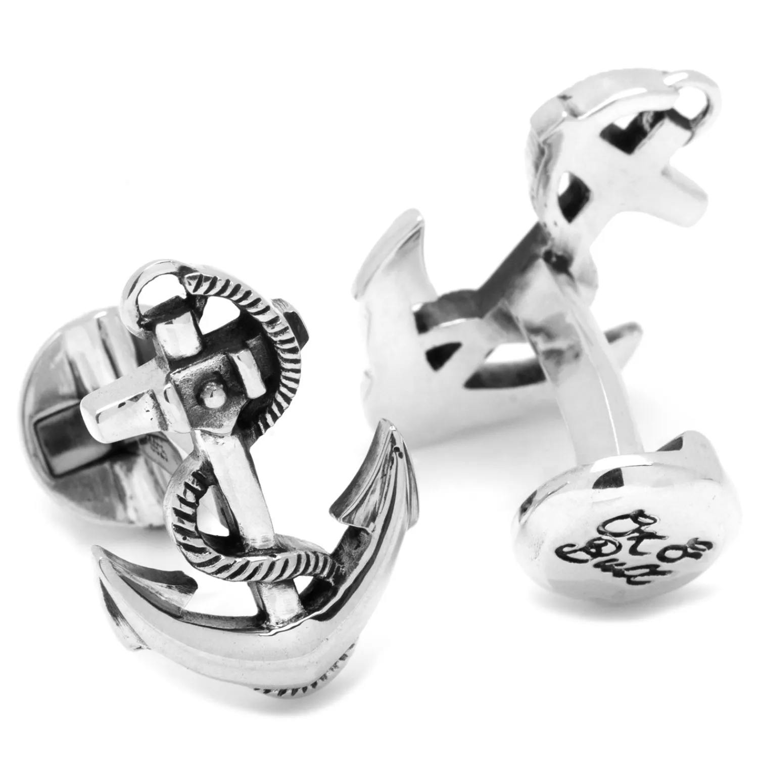 Best Sterling Silver Boat Anchor Cufflinks Luxury Cufflinks | Hobbies & Interests Cufflinks