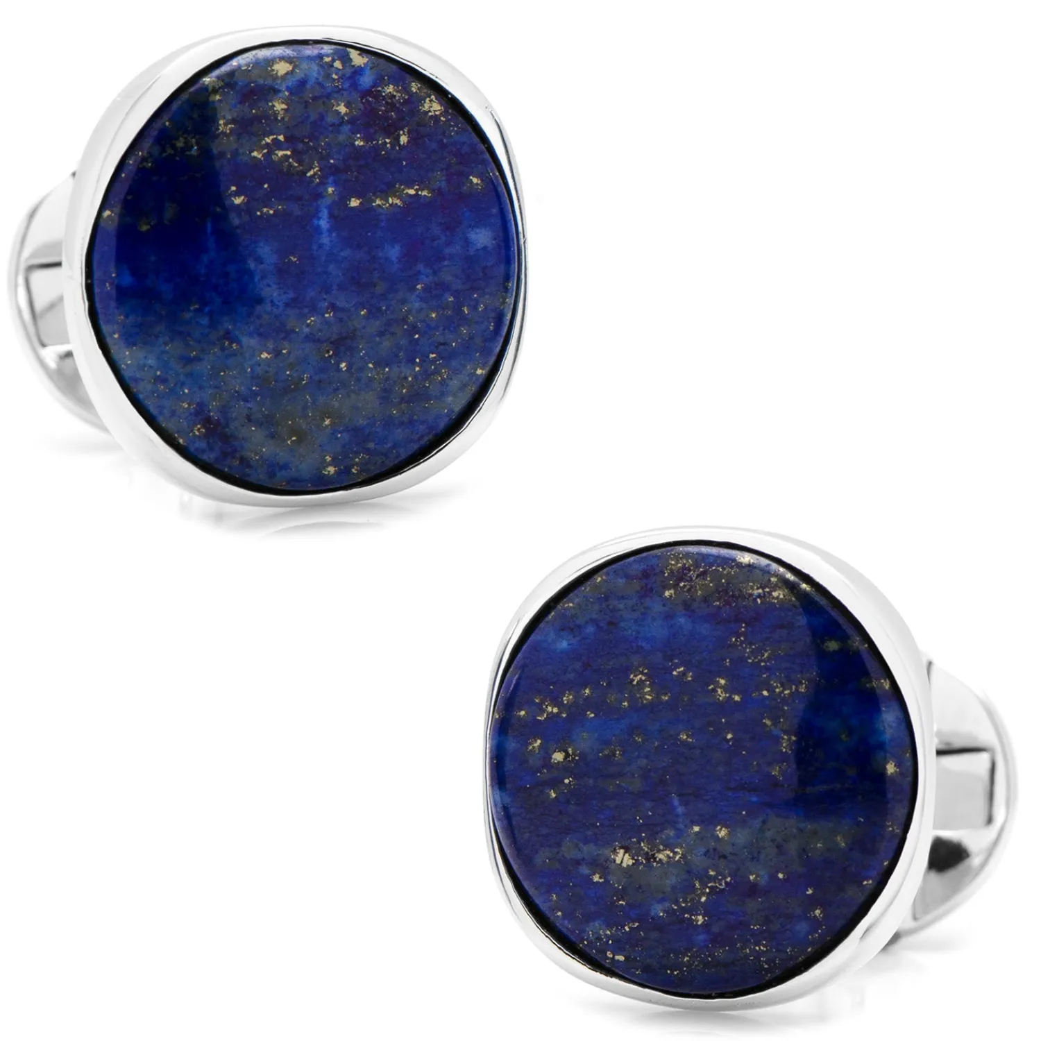 Clearance Sterling Silver Classic Formal Lapis Cufflinks Wedding Cufflinks | Luxury Cufflinks