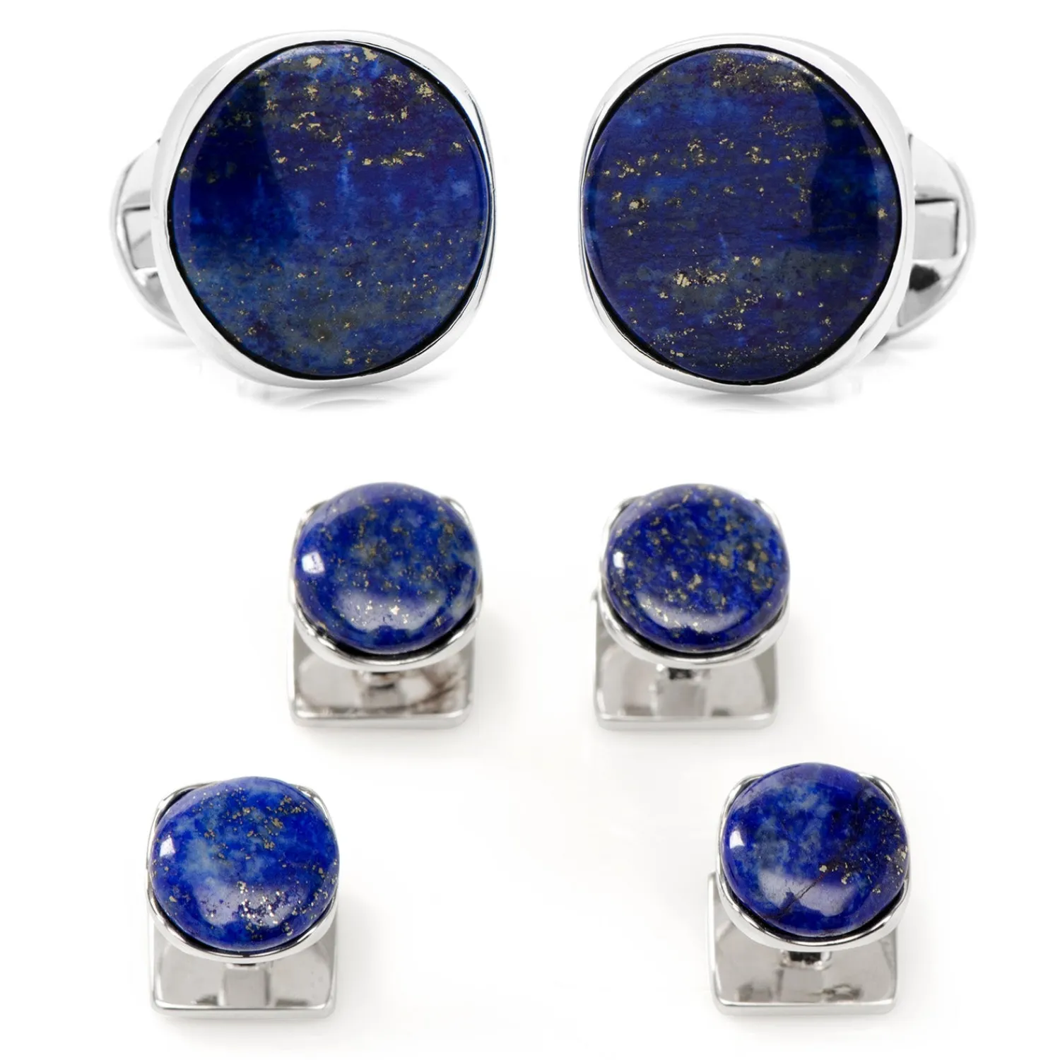 Flash Sale Sterling Silver Classic Formal Lapis Stud Set Stud Sets