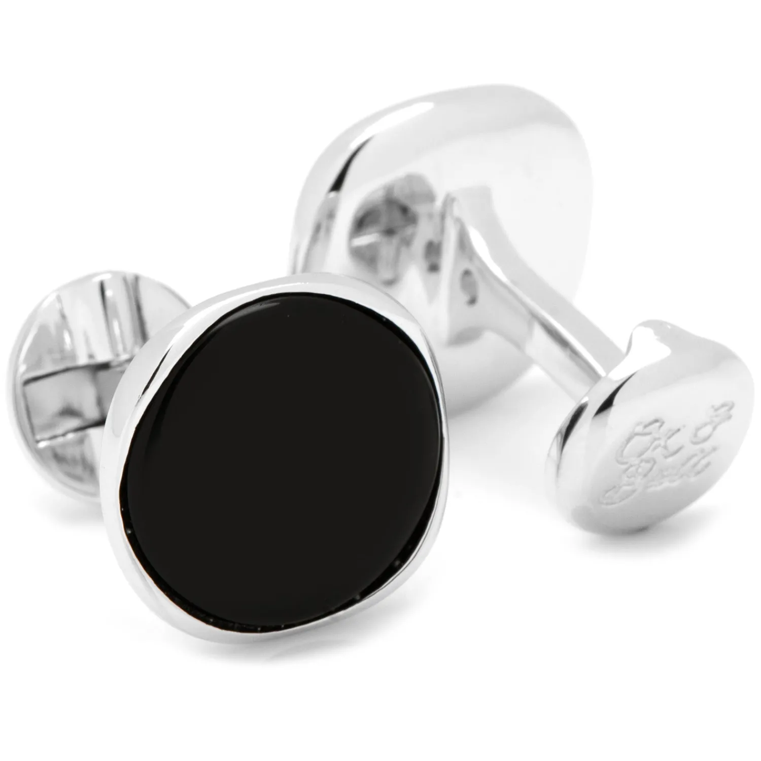 Shop Sterling Silver Classic Formal Onyx Cufflinks Wedding Cufflinks | Luxury Cufflinks