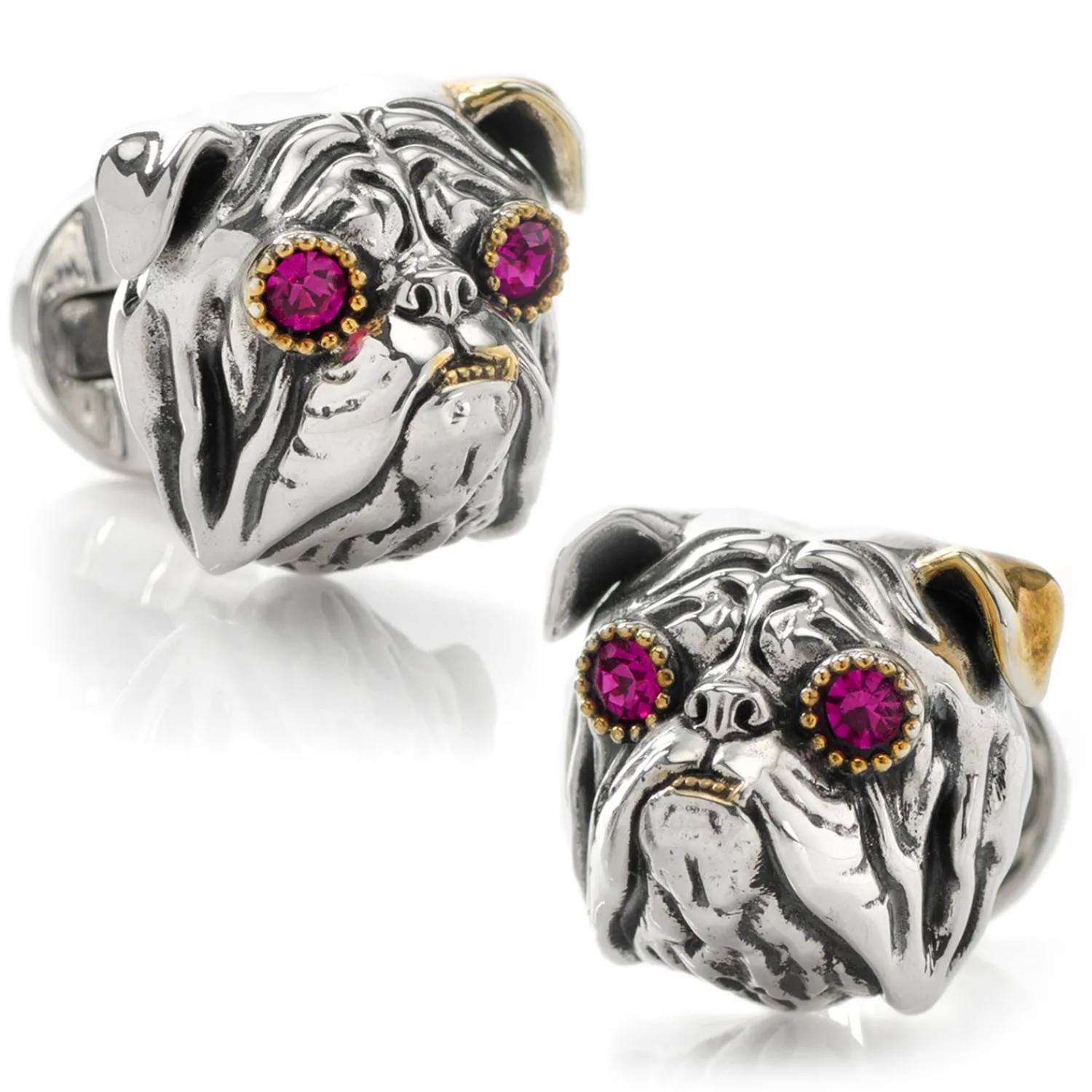 Best Sale Sterling Silver English Bulldog Cufflinks Luxury Cufflinks | Hobbies & Interests Cufflinks