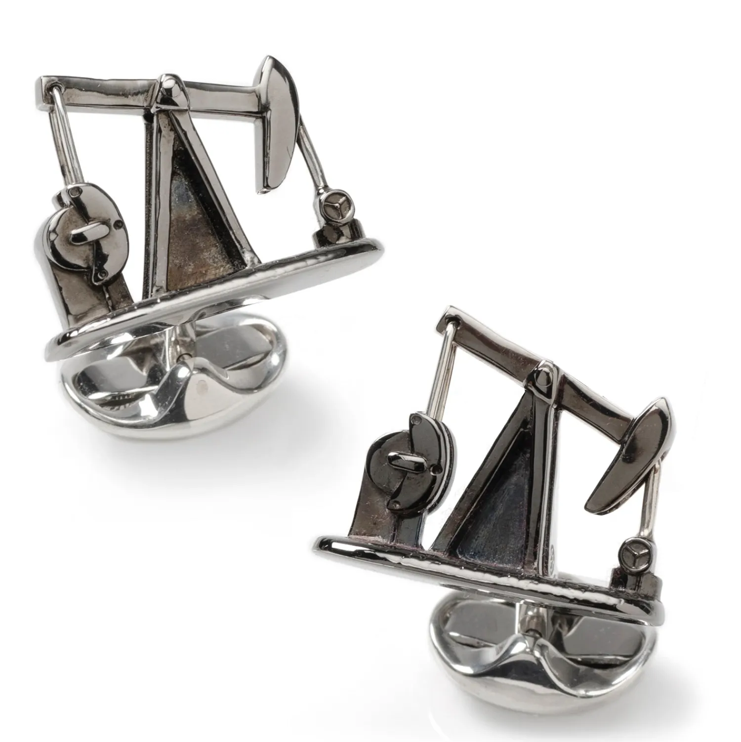 Cheap Sterling Silver Nodding Donkey Cufflinks Luxury Cufflinks | Hobbies & Interests Cufflinks