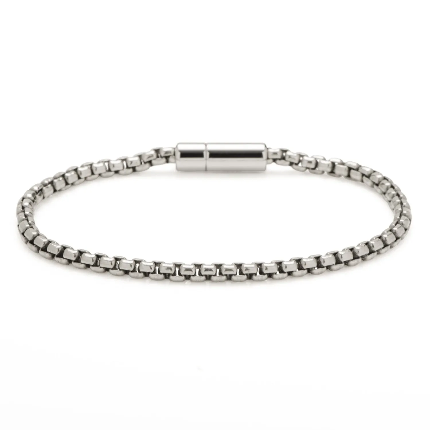 Fashion Sterling Silver Pop Sleek Bracelet (18cm) Bracelets