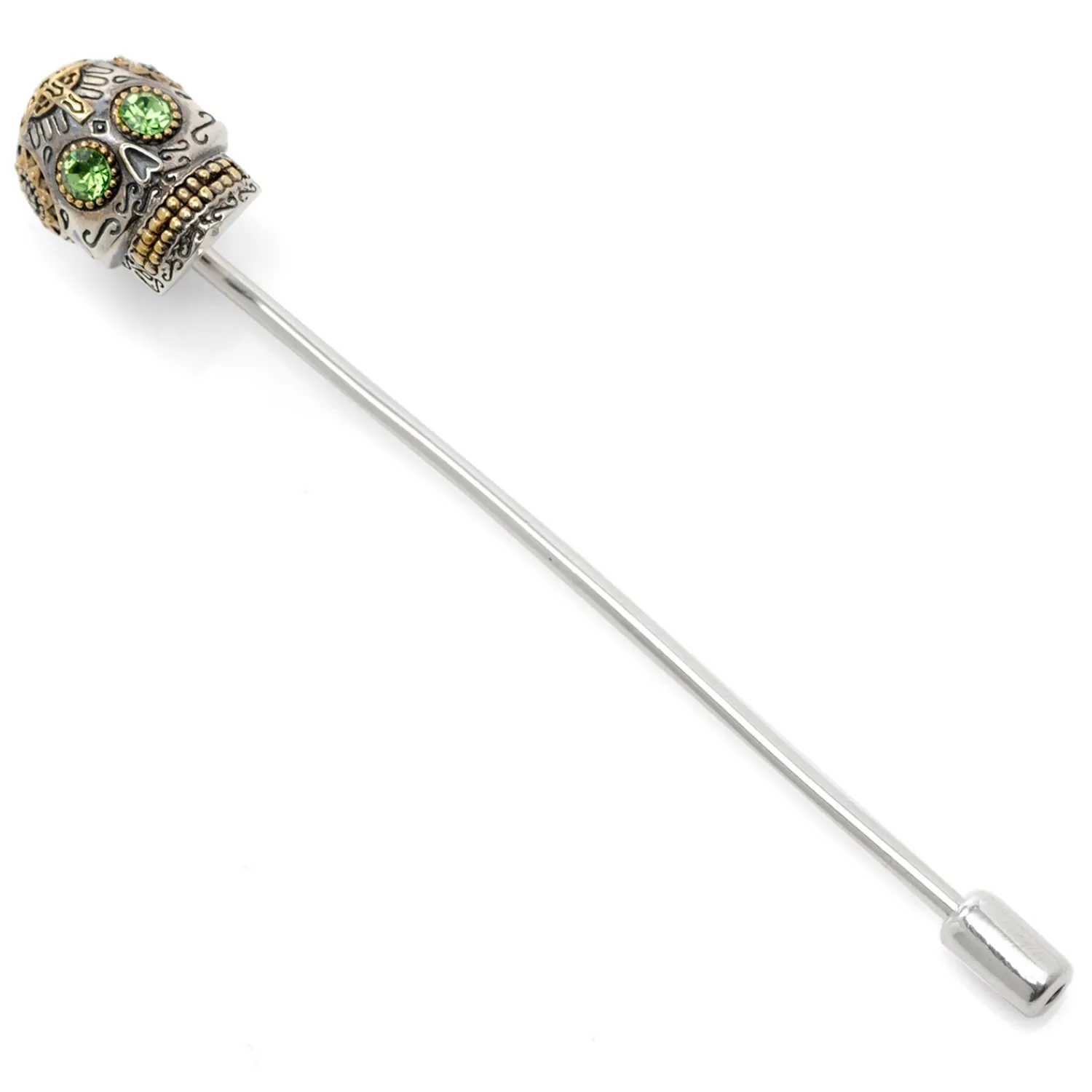 Hot Sterling Silver Skull Stick Pin Lapel Pins