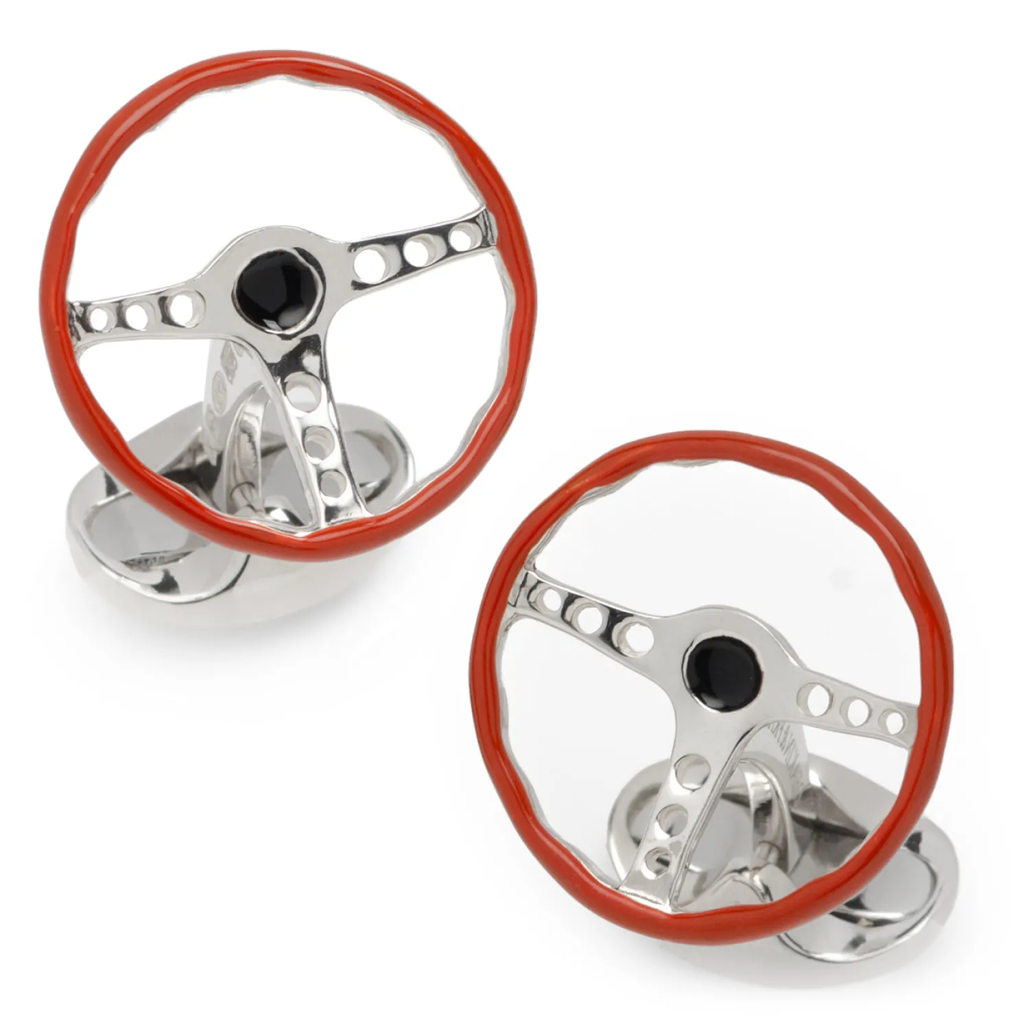 Shop Sterling Silver Vintage Steering Wheel Cufflinks Luxury Cufflinks | Hobbies & Interests Cufflinks