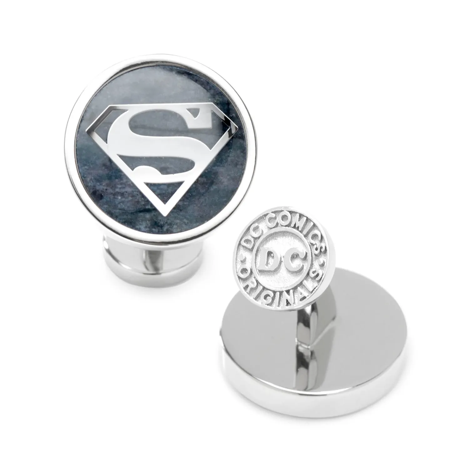 Clearance Superman Navy Gemstone Cufflinks Luxury Cufflinks | Movies & Characters Cufflinks