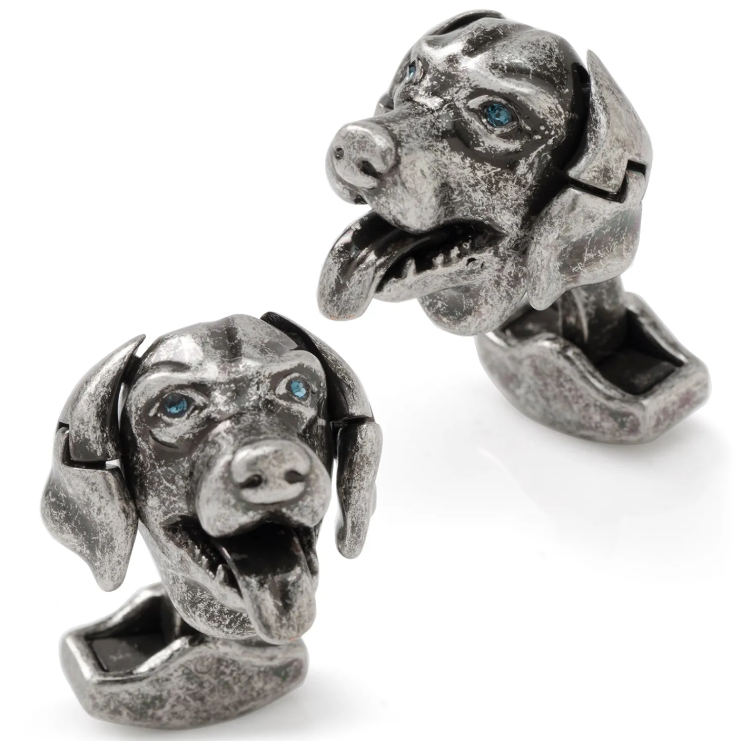 Discount Swarovski Blue Eyed Mechanical Labrador Cufflinks Luxury Cufflinks | Hobbies & Interests Cufflinks