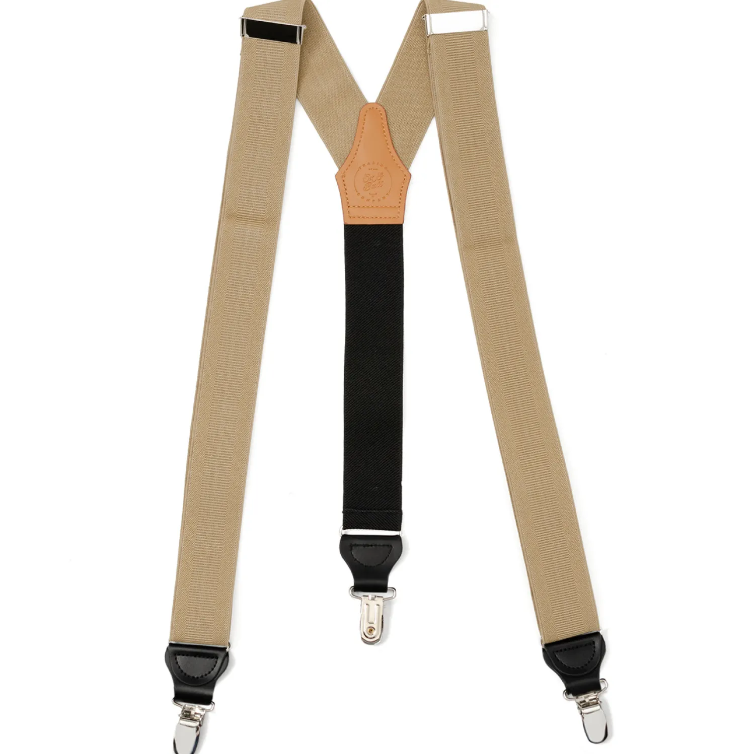 New Tan Clip Suspenders Suspenders | Leather Goods