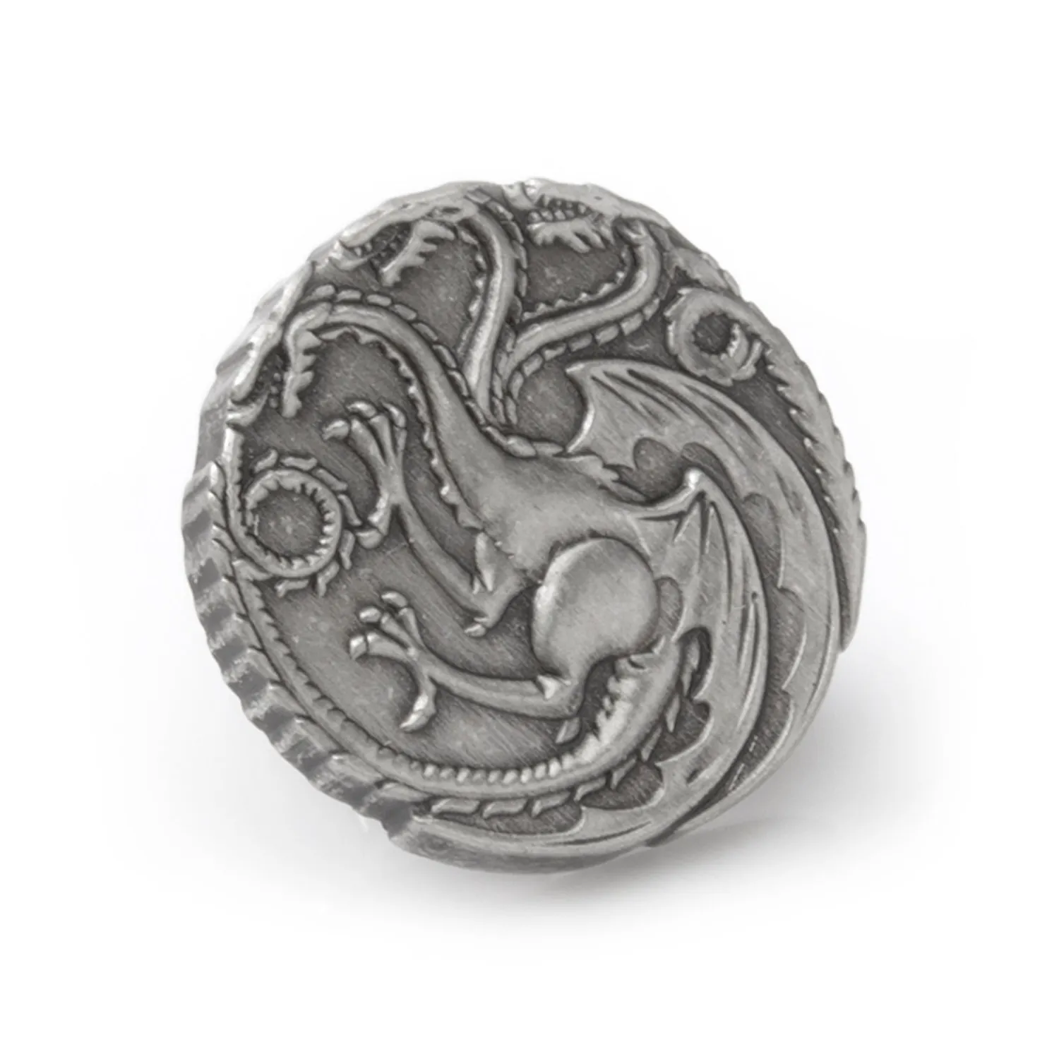 New Targaryen Dragon Antiqued Lapel Pin Lapel Pins