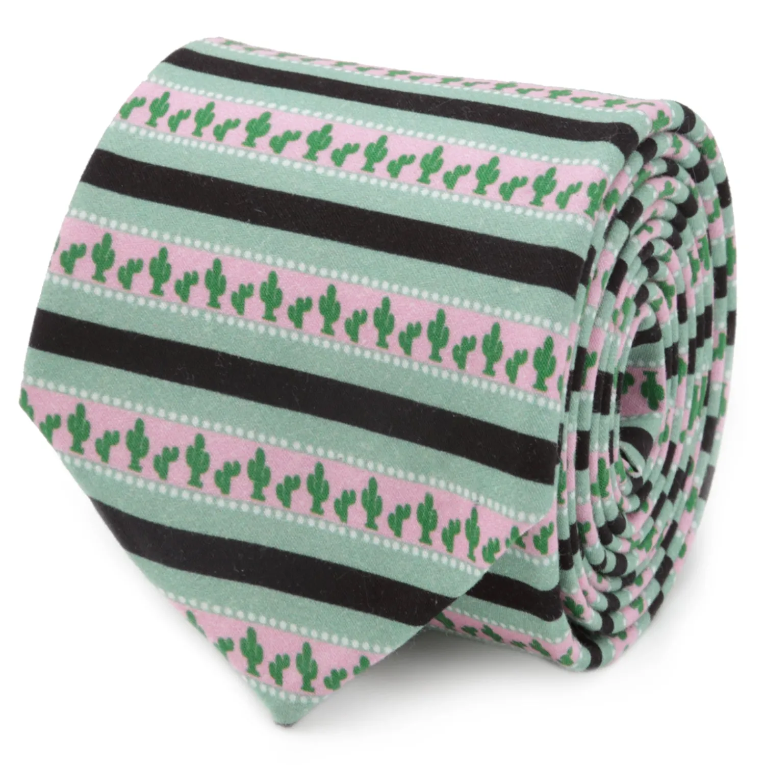 Cheap Texas Cactus Stripe Sage Men’s Tie Classic Ties | Hobbies & Interests Cufflinks