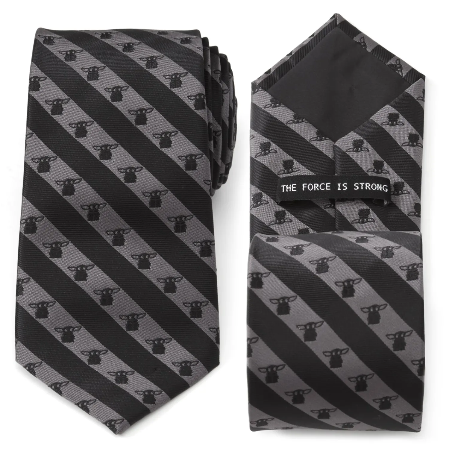 Cheap The Child Charcoal Stripe Men's Tie Star Wars Ties